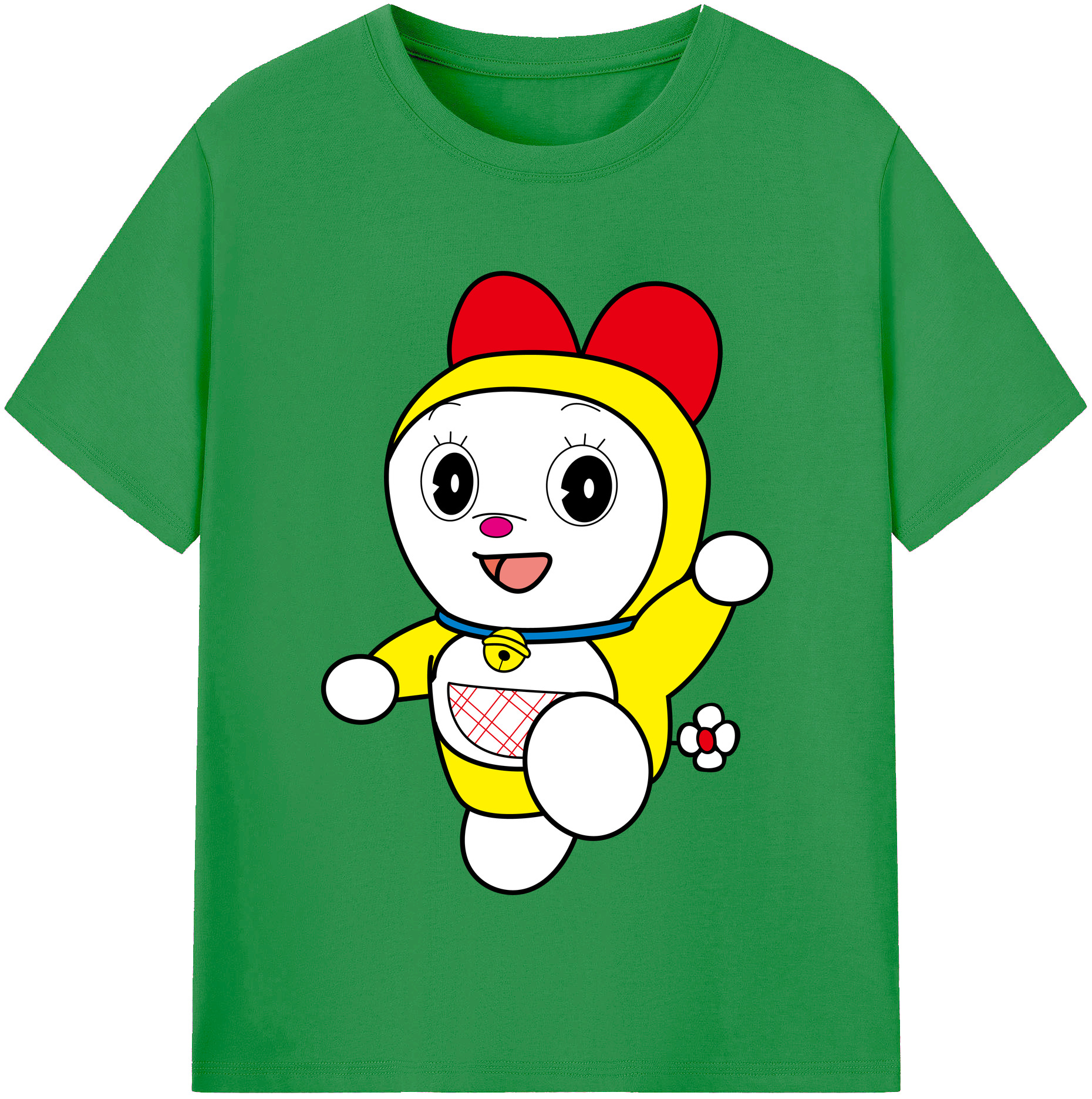（画像用） ドラえもん ドラミ Doraemon Dorami レディースカジュアルプリントTシャツ（綿100％）