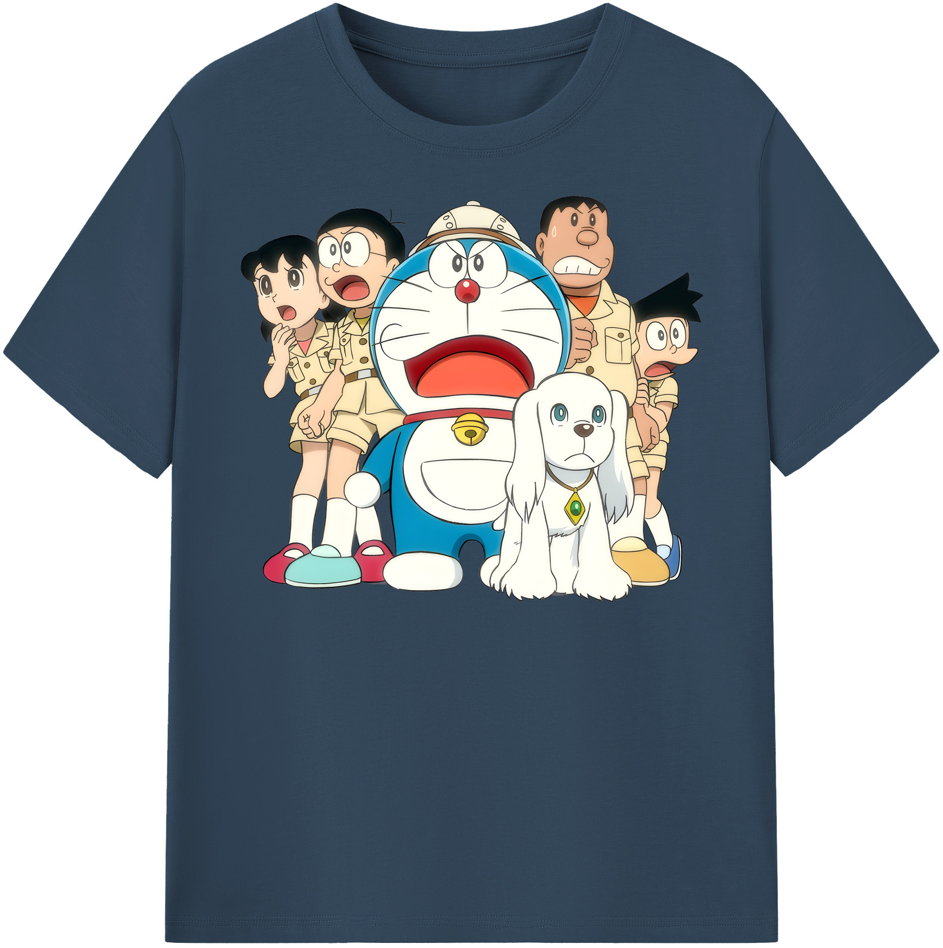 （画像用） ドラえもん Doraemon レディースカジュアルプリントTシャツ（綿100％）