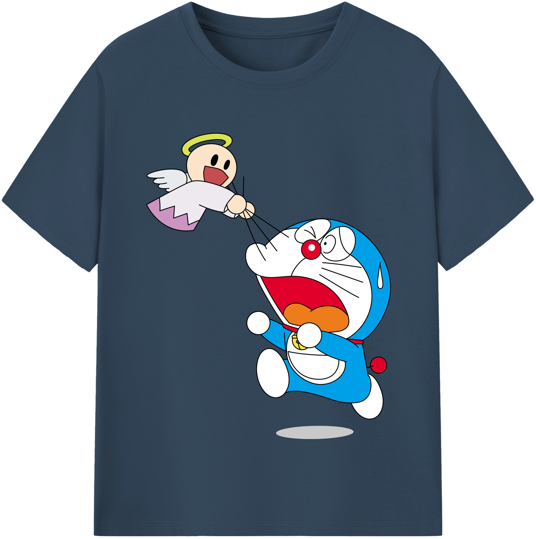 （画像用） ドラえもん Doraemon レディースカジュアルプリントTシャツ（綿100％）