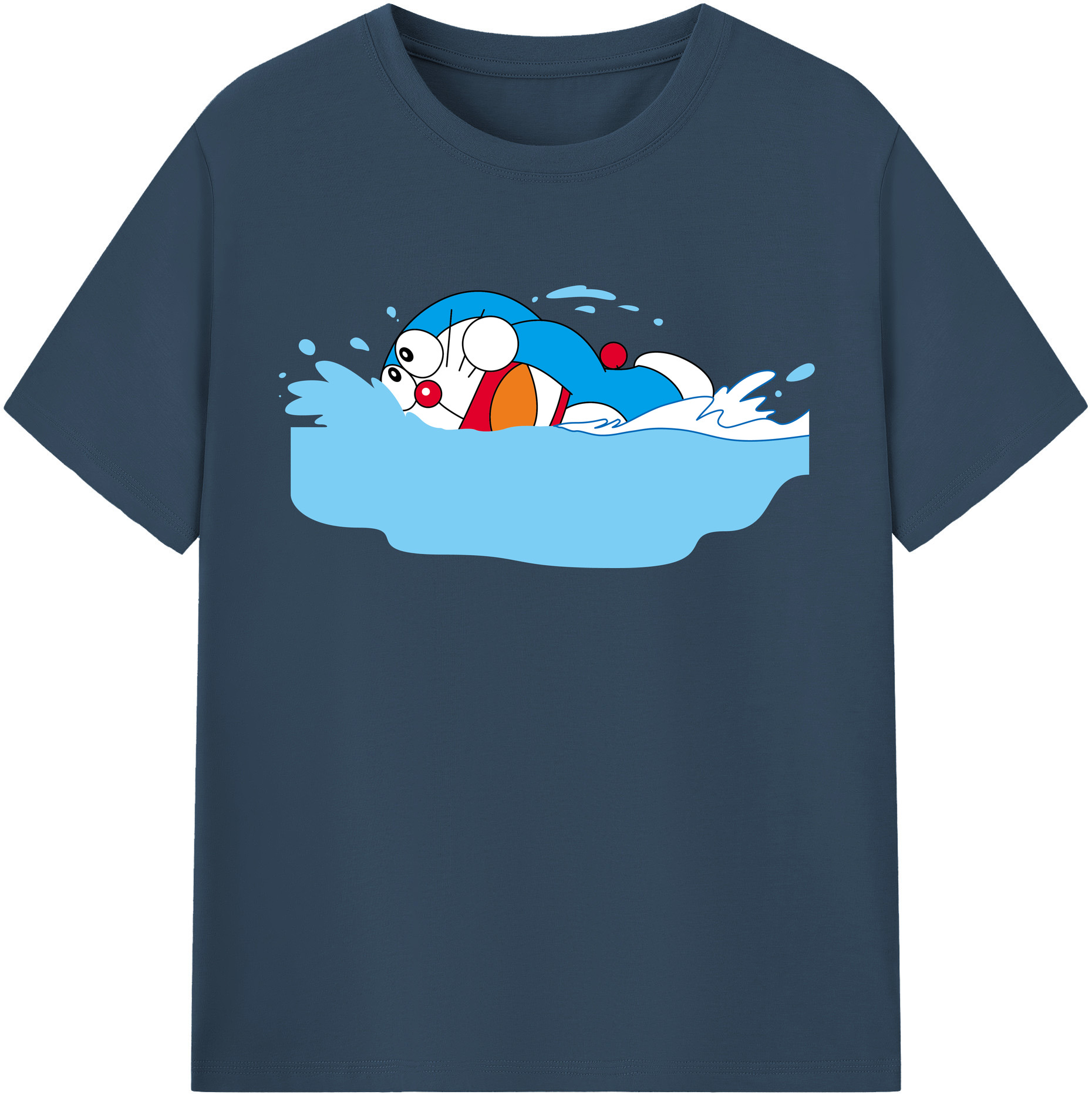 （画像用） ドラえもん Doraemon レディースカジュアルプリントTシャツ（綿100％）
