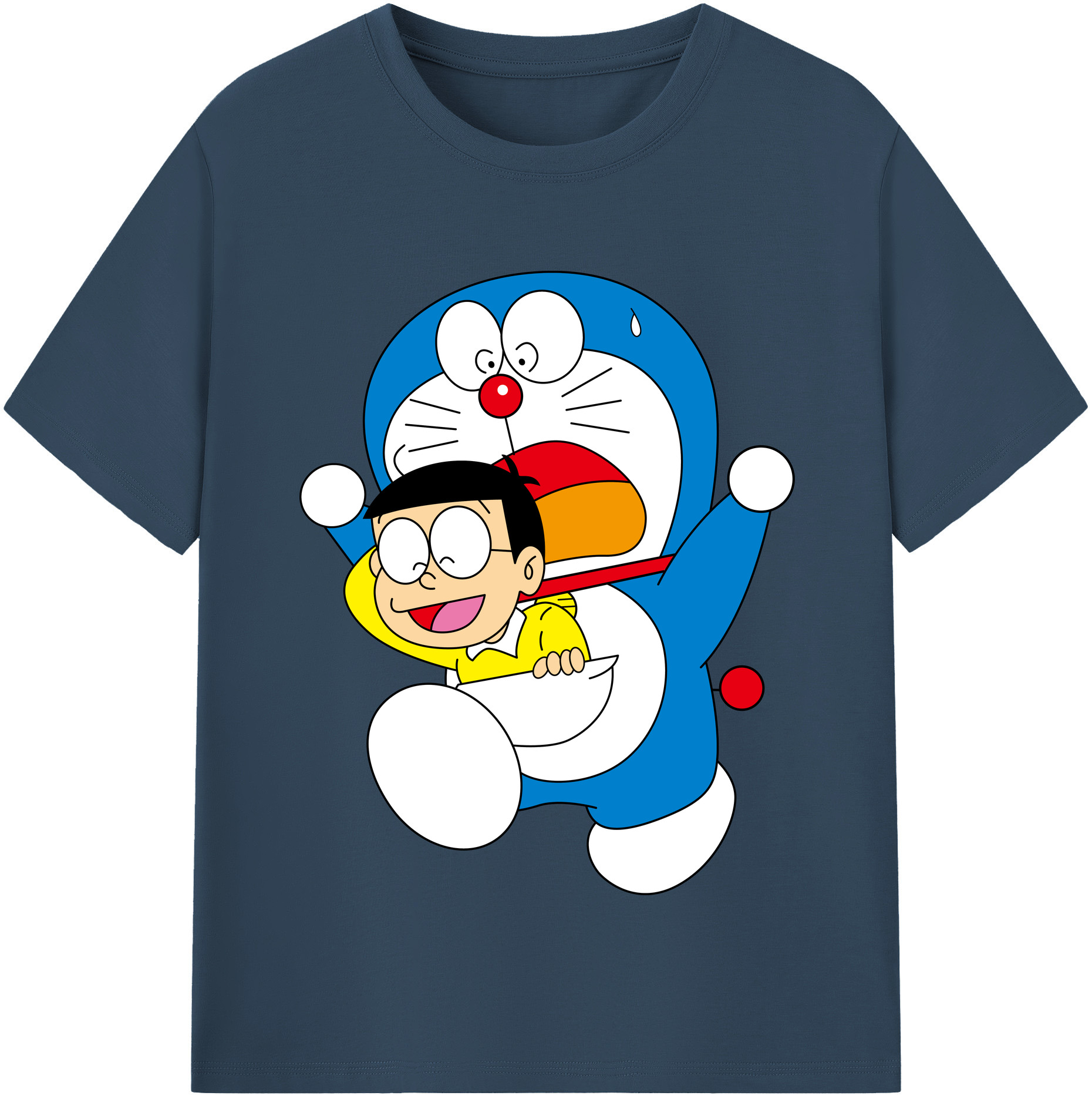（画像用） ドラえもん Doraemon レディースカジュアルプリントTシャツ（綿100％）