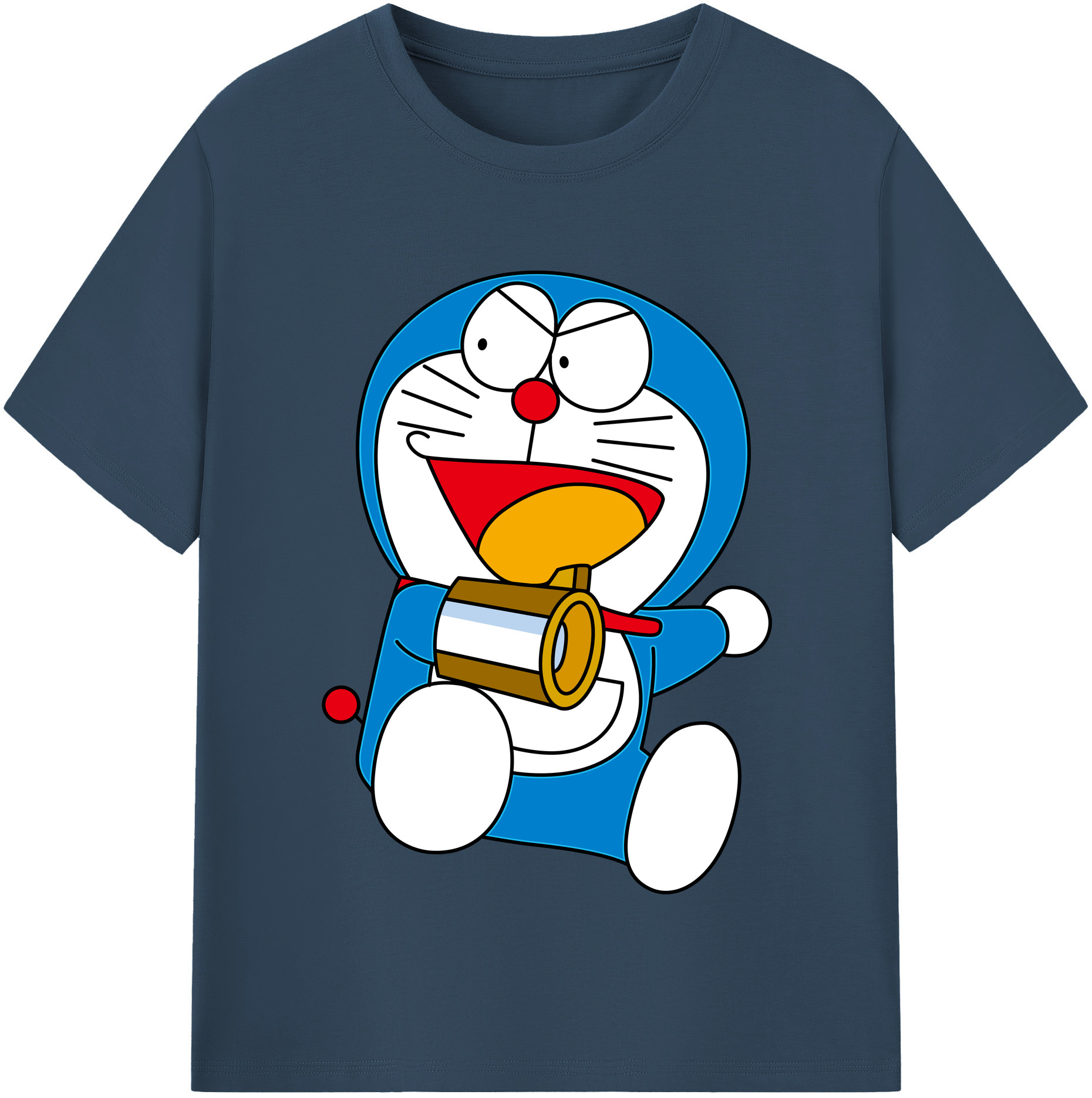 （画像用） ドラえもん Doraemon レディースカジュアルプリントTシャツ（綿100％）