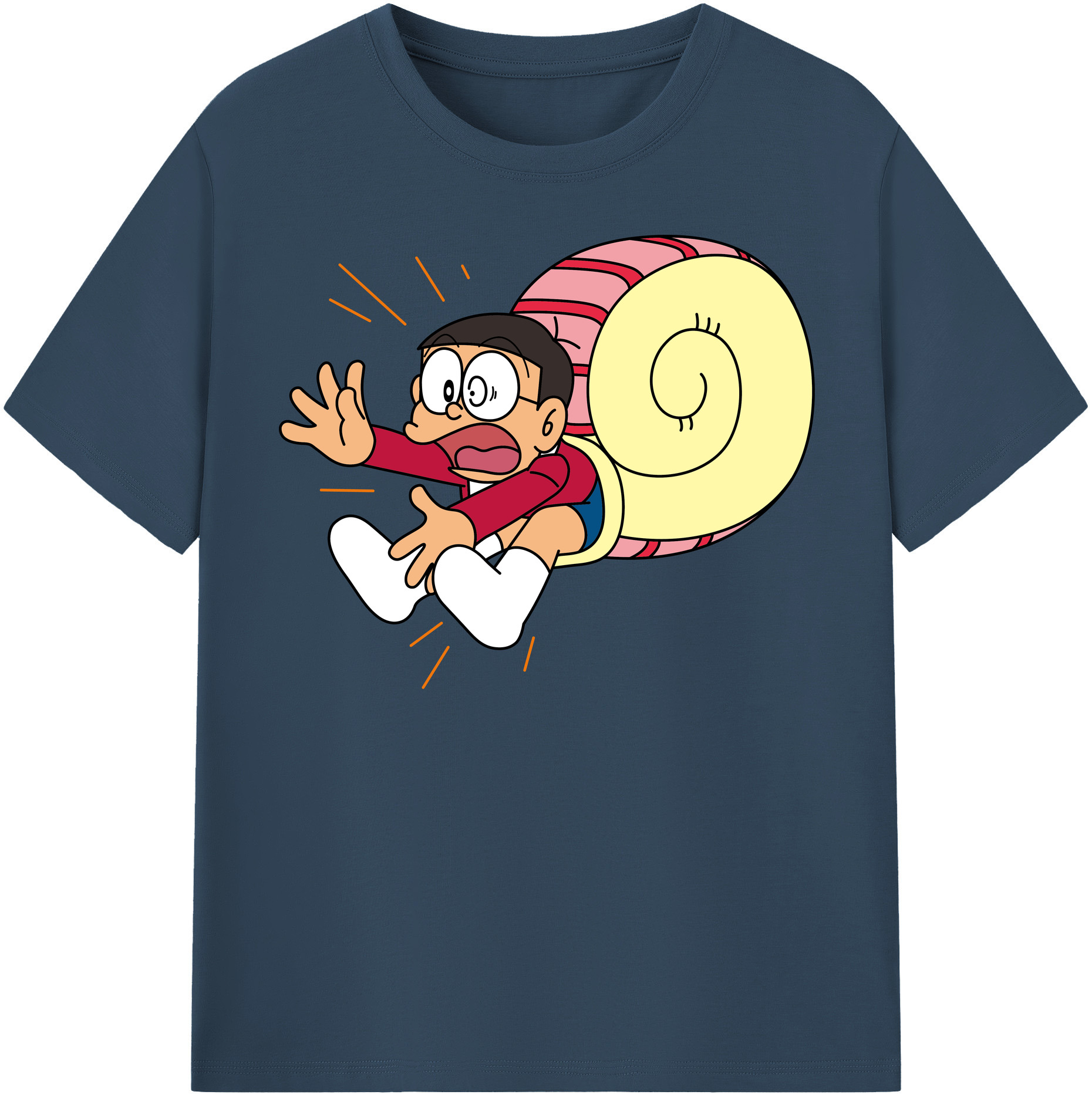 （画像用） ドラえもん 野比 のび太 Doraemon Nobita Nobi レディースカジュアルプリントTシャツ（綿100％）