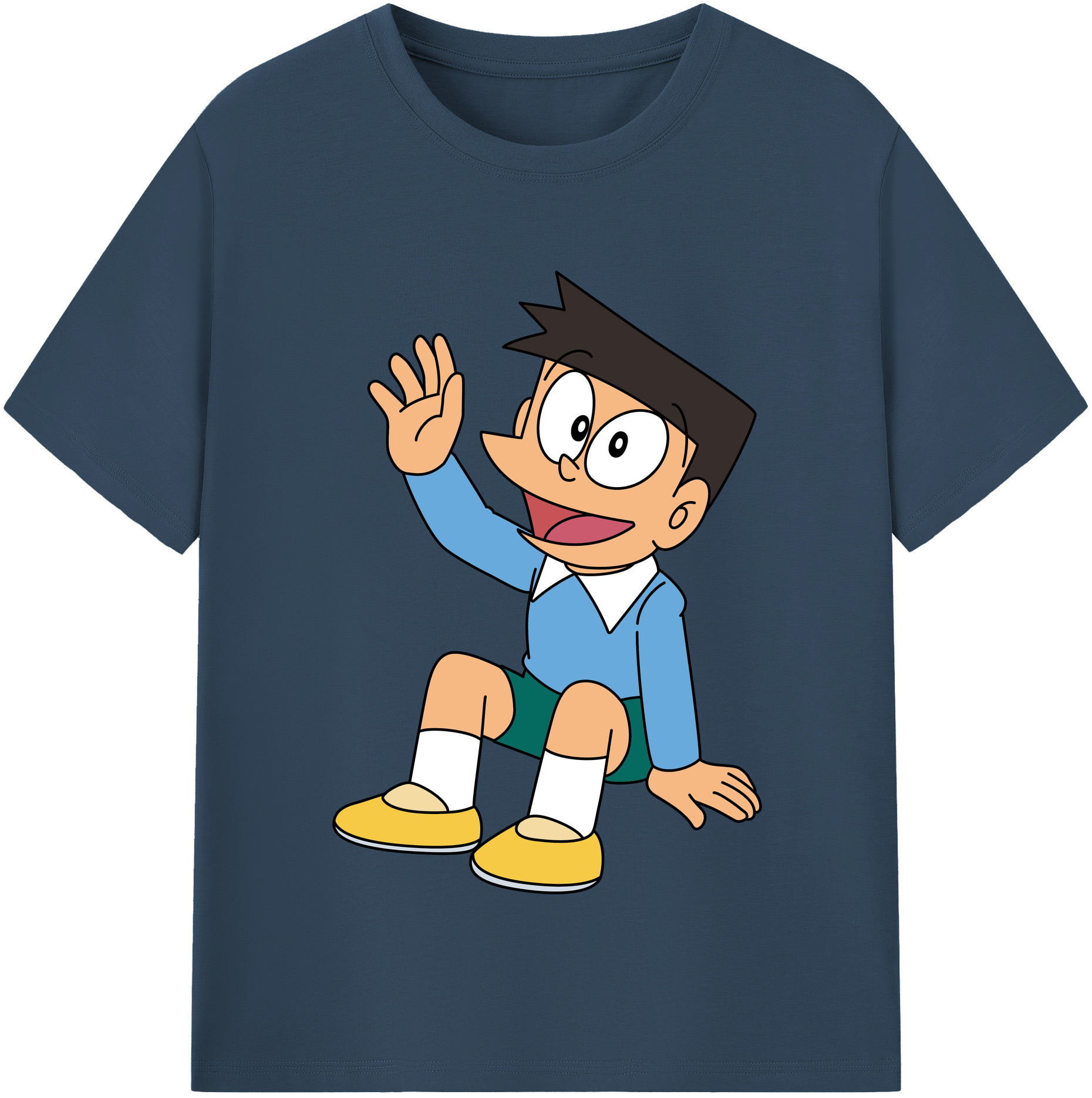 （画像用） ドラえもん 骨川 スネ夫 Doraemon Honekawa Suneo レディースカジュアルプリントTシャツ（綿100％）