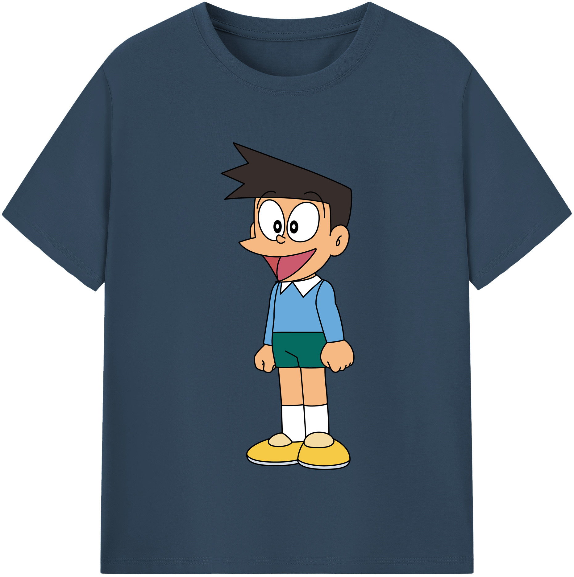 （画像用） ドラえもん 骨川 スネ夫 Doraemon Honekawa Suneo レディースカジュアルプリントTシャツ（綿100％）