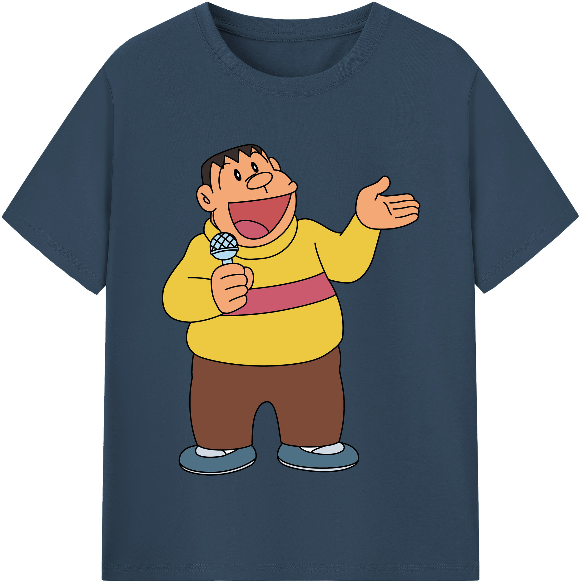 （画像用） ドラえもん 剛田武 Doraemon Gouta Takeshi レディースカジュアルプリントTシャツ（綿100％）