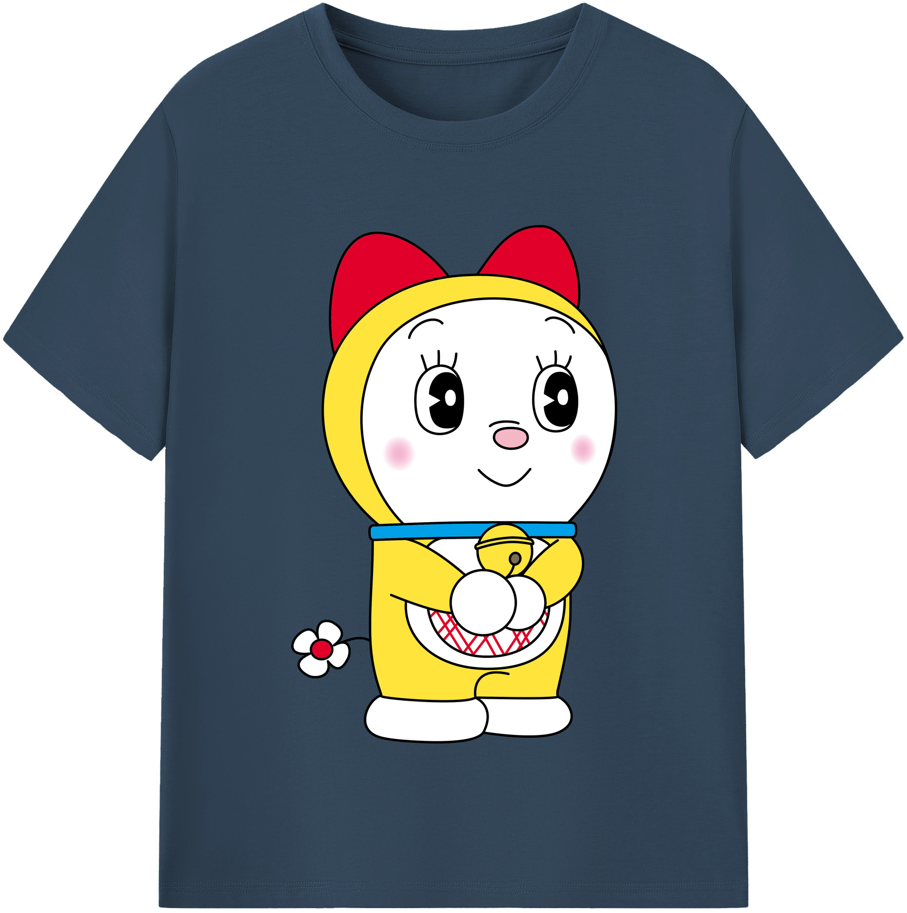 （画像用） ドラえもん ドラミ Doraemon Dorami レディースカジュアルプリントTシャツ（綿100％）