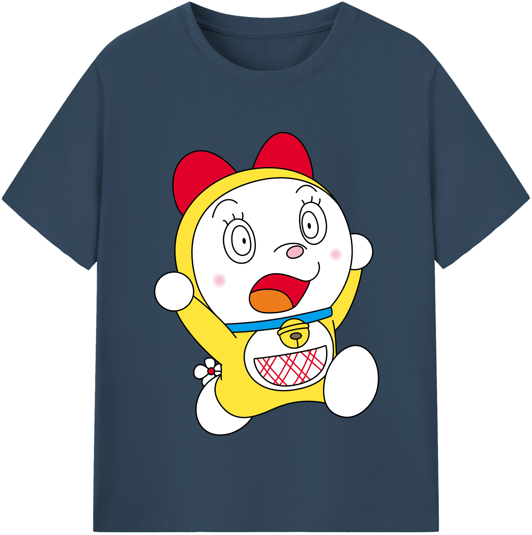 （画像用） ドラえもん ドラミ Doraemon Dorami レディースカジュアルプリントTシャツ（綿100％）