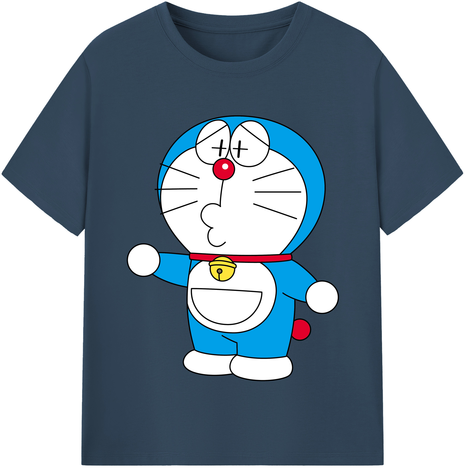（画像用） ドラえもん Doraemon レディースカジュアルプリントTシャツ（綿100％）