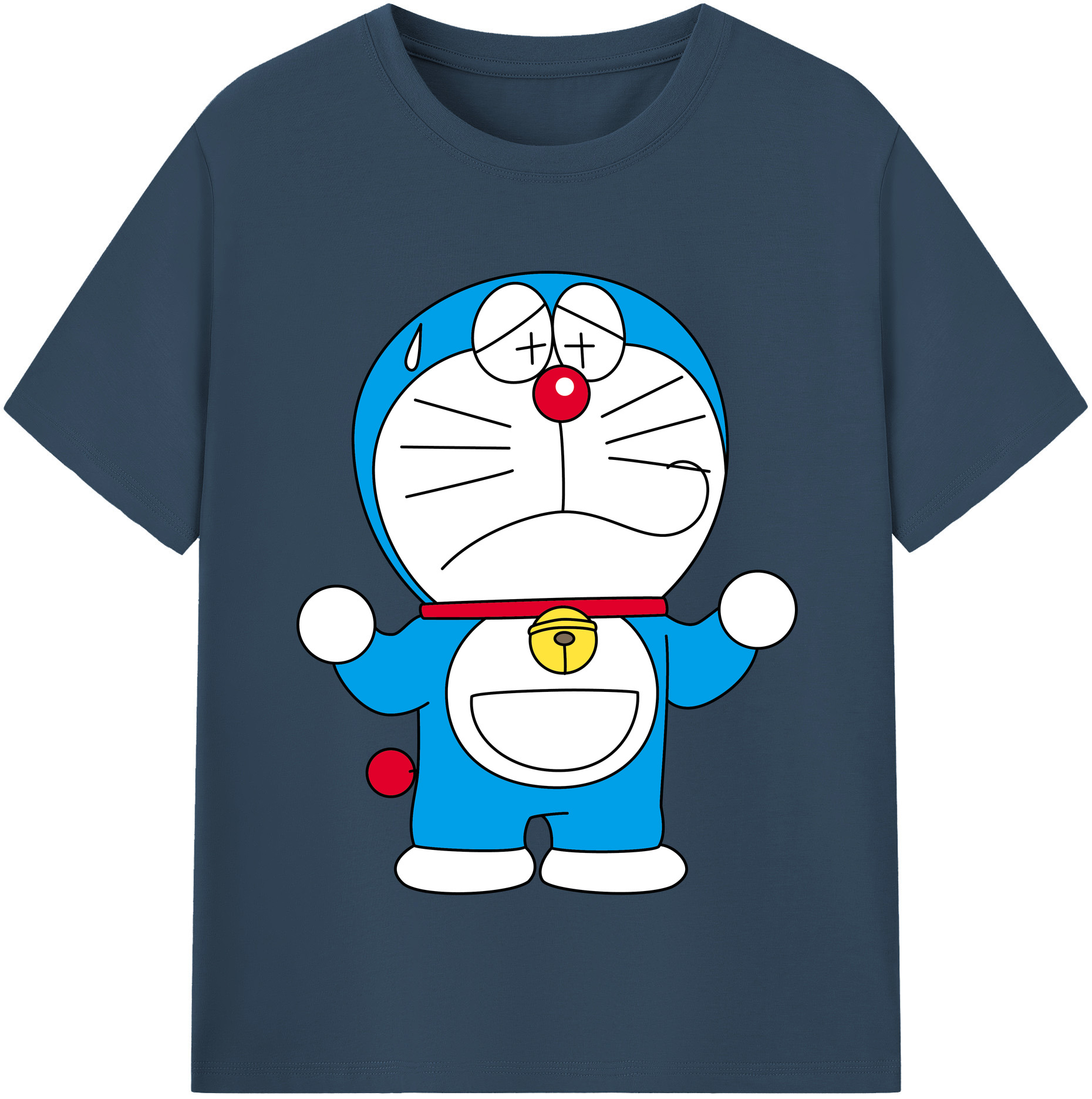 （画像用） ドラえもん Doraemon レディースカジュアルプリントTシャツ（綿100％）