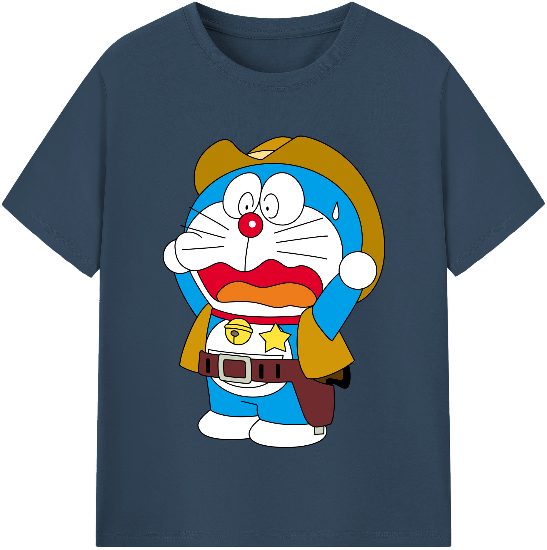 （画像用） ドラえもん Doraemon レディースカジュアルプリントTシャツ（綿100％）