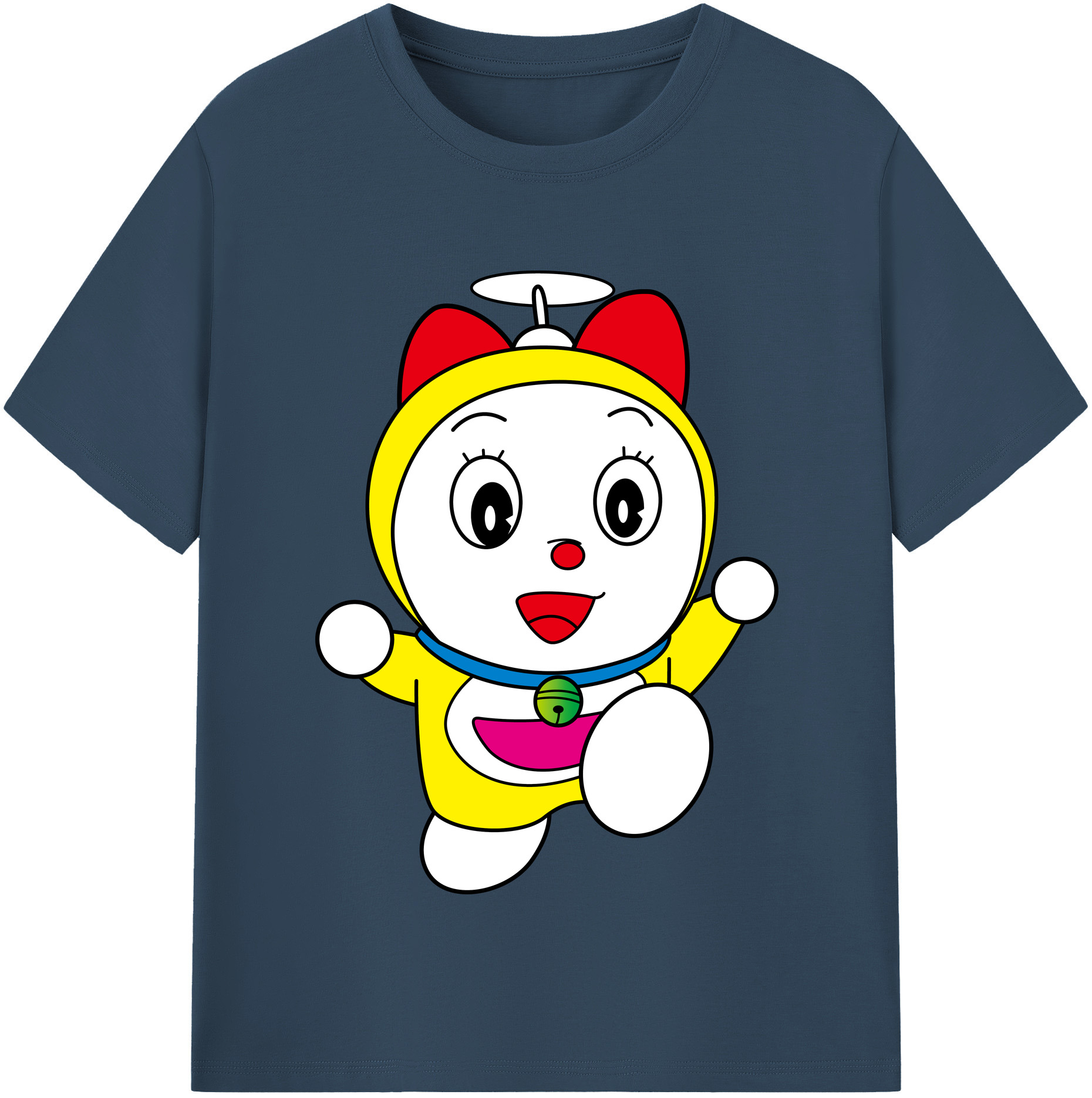 （画像用） ドラえもん ドラミ Doraemon Dorami レディースカジュアルプリントTシャツ（綿100％）