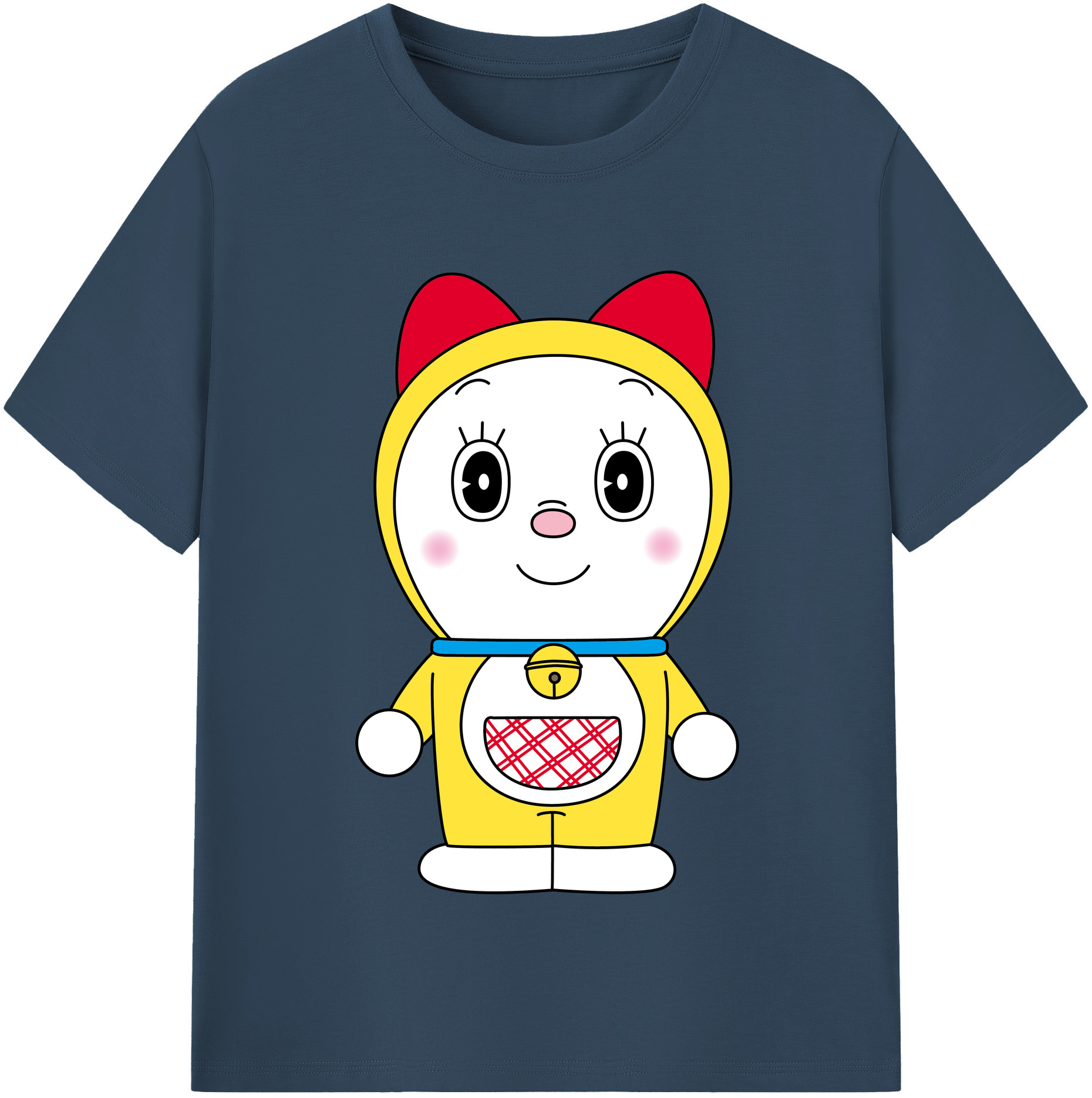 （画像用） ドラえもん ドラミ Doraemon Dorami レディースカジュアルプリントTシャツ（綿100％）