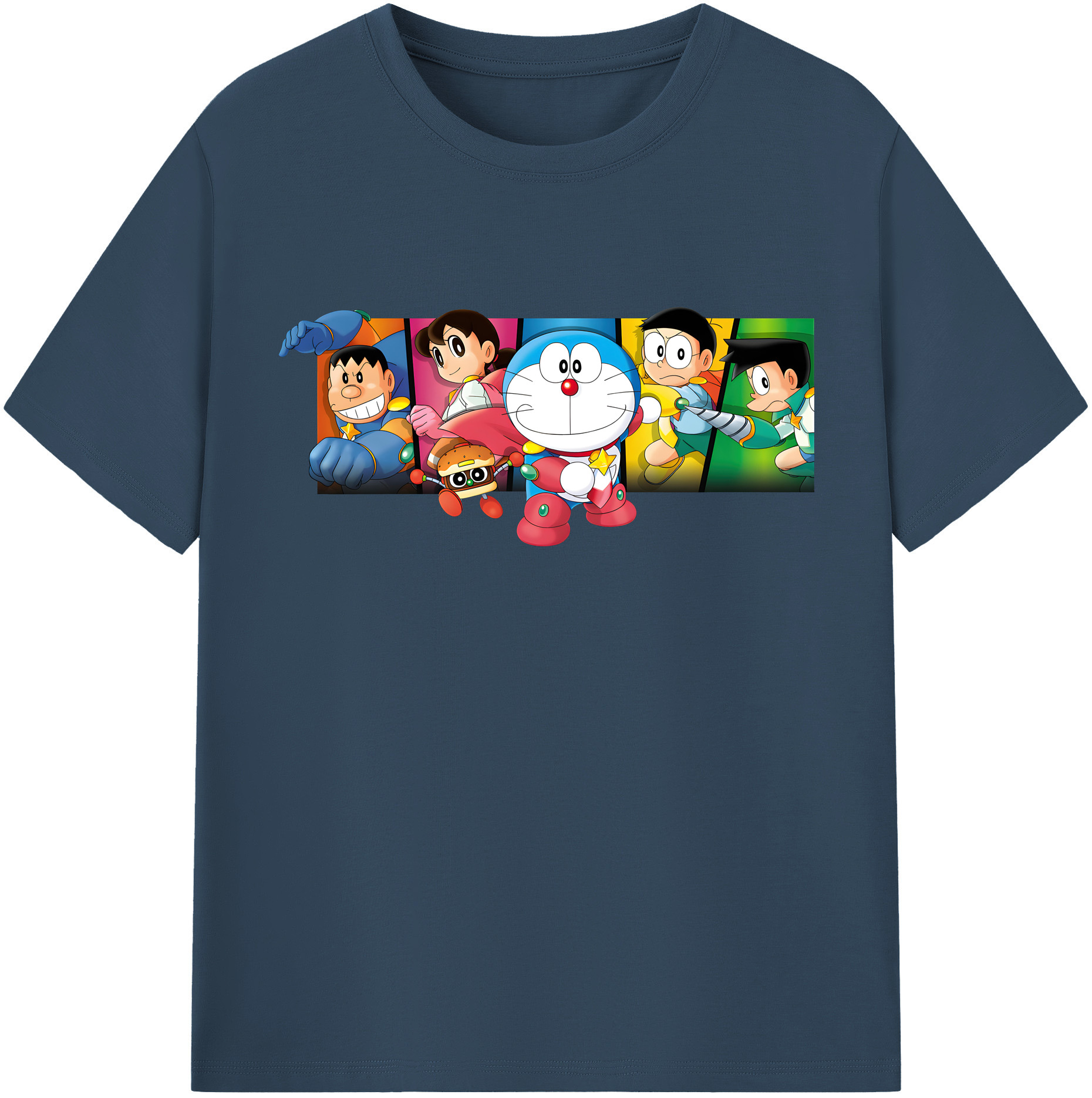 （画像用） ドラえもん Doraemon レディースカジュアルプリントTシャツ（綿100％）