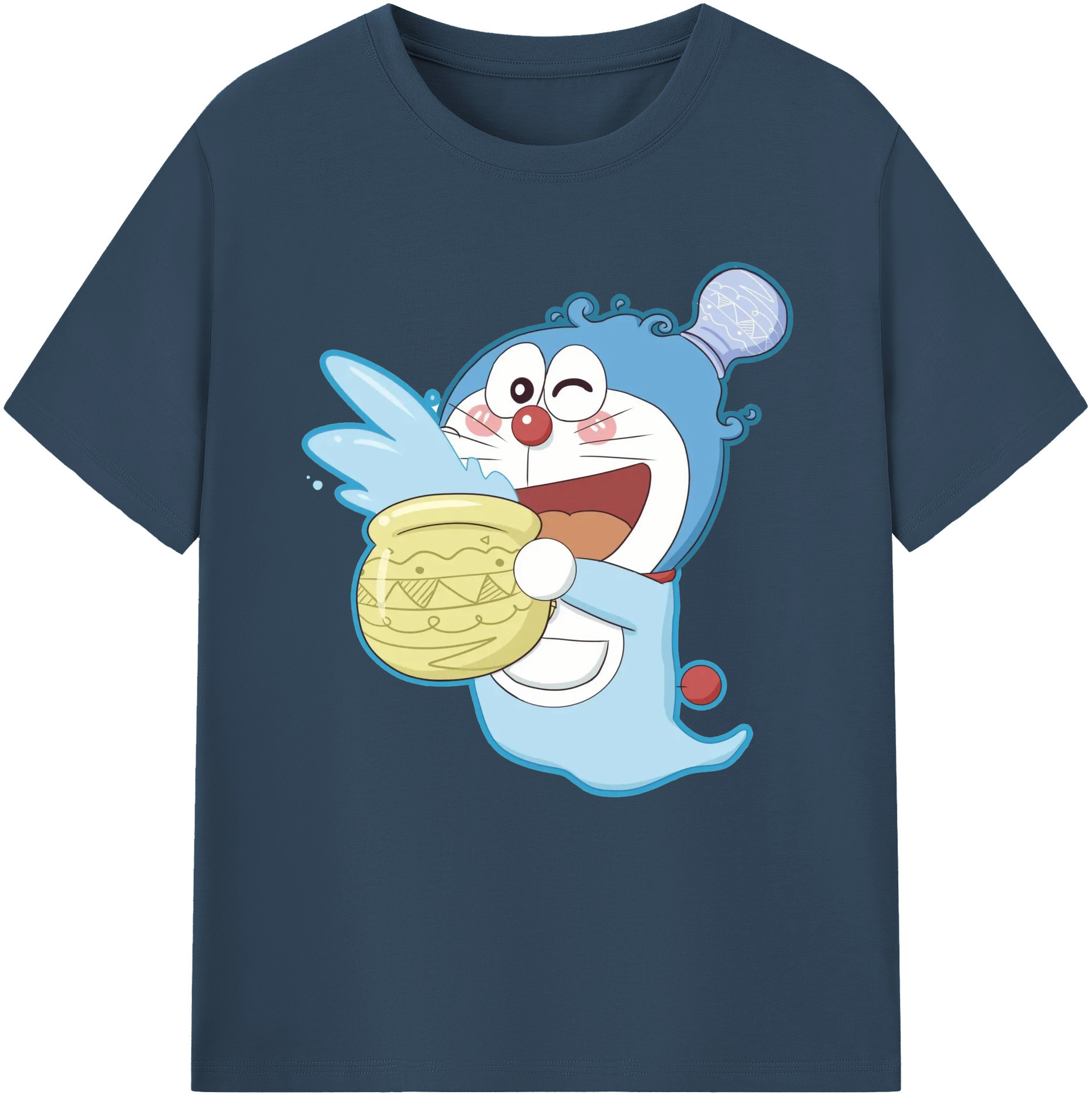（画像用） ドラえもん Doraemon レディースカジュアルプリントTシャツ（綿100％）