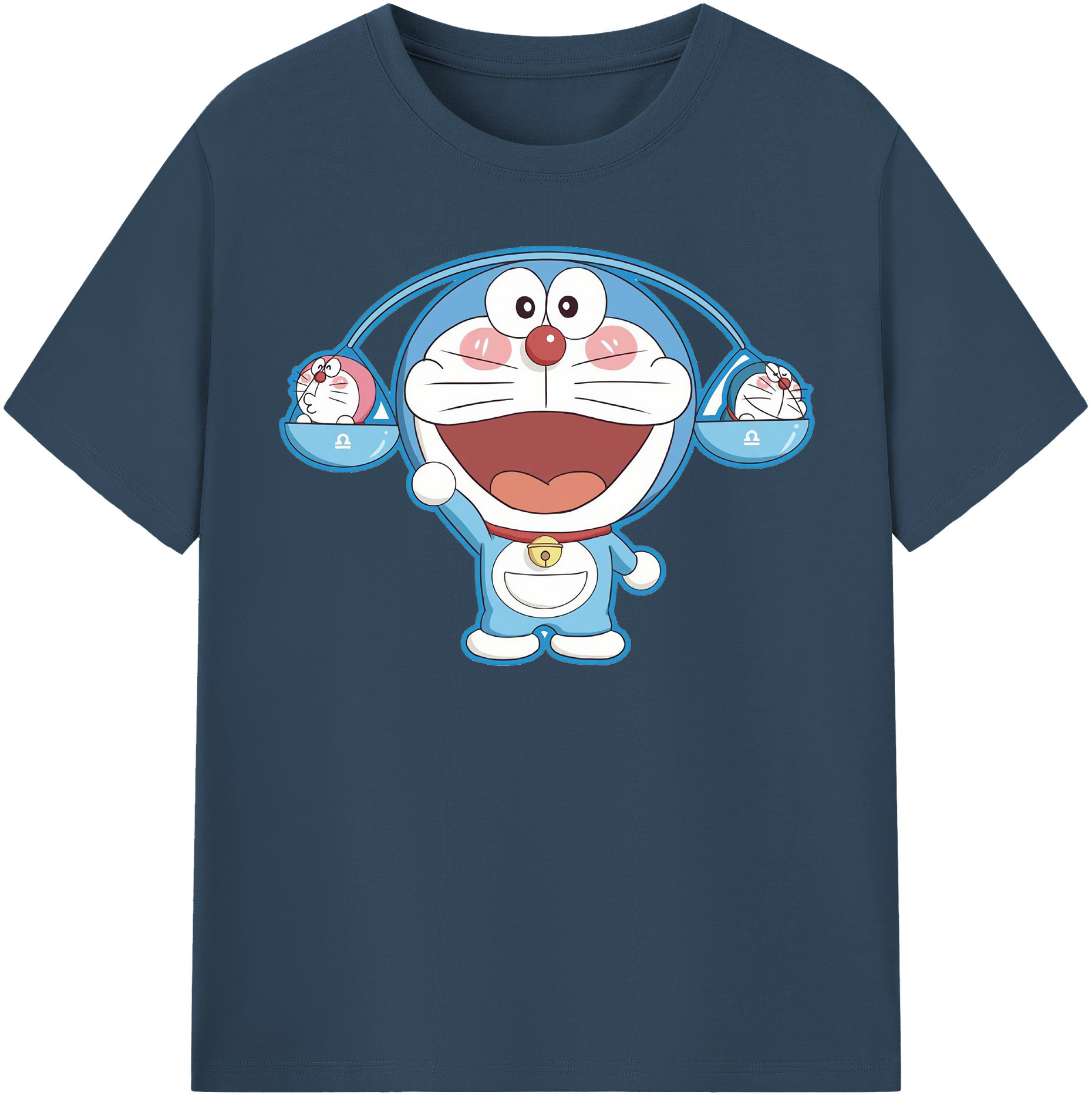 （画像用） ドラえもん Doraemon レディースカジュアルプリントTシャツ（綿100％）