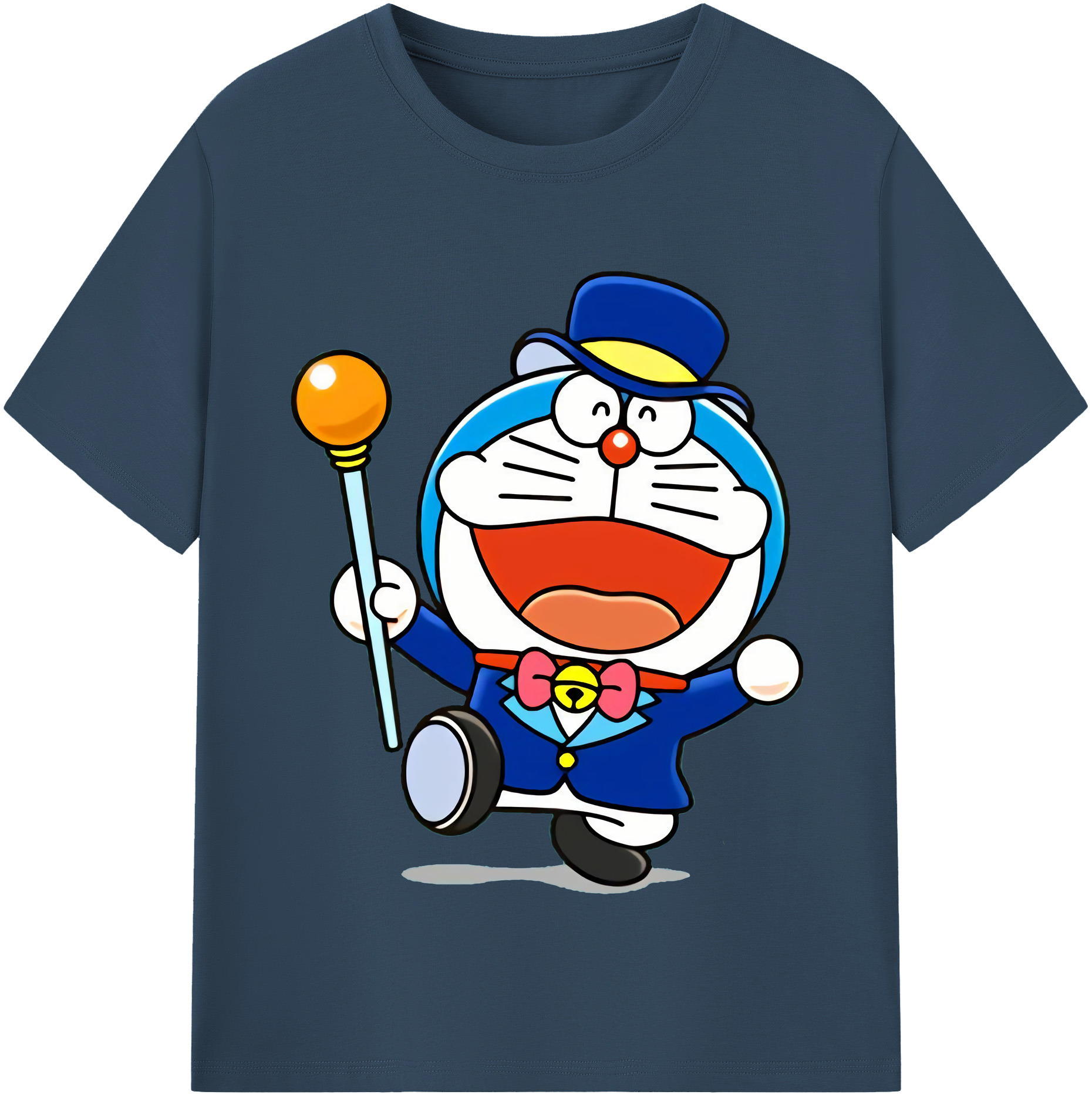 （画像用） ドラえもん Doraemon レディースカジュアルプリントTシャツ（綿100％）
