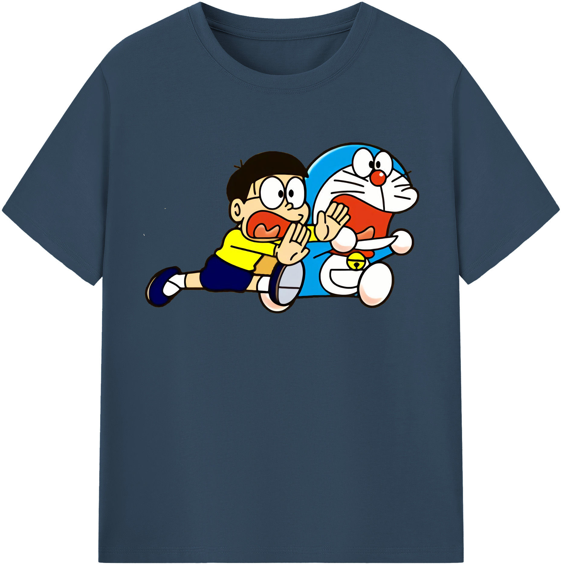（画像用） ドラえもん Doraemon レディースカジュアルプリントTシャツ（綿100％）
