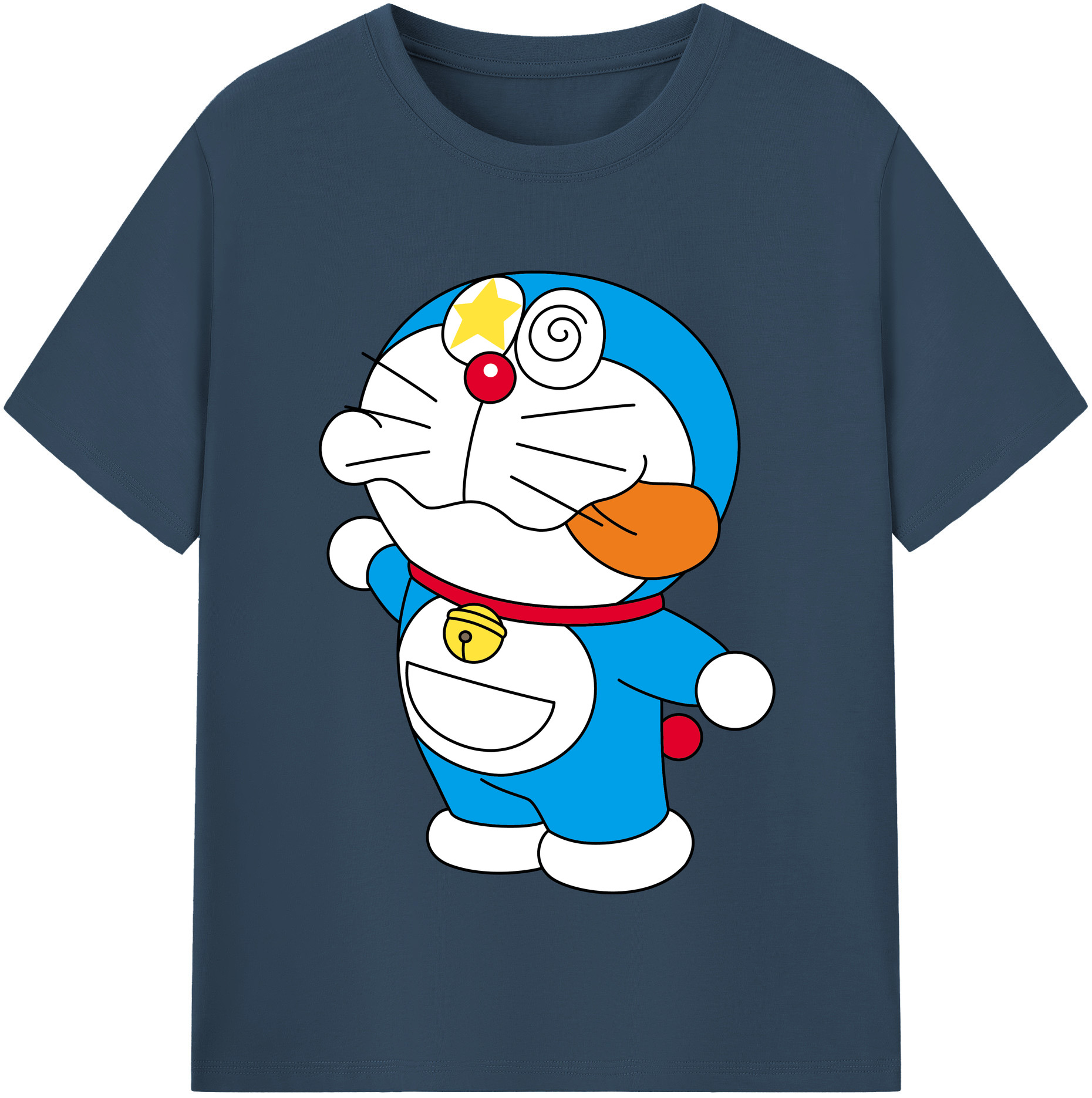 （画像用） ドラえもん Doraemon レディースカジュアルプリントTシャツ（綿100％）