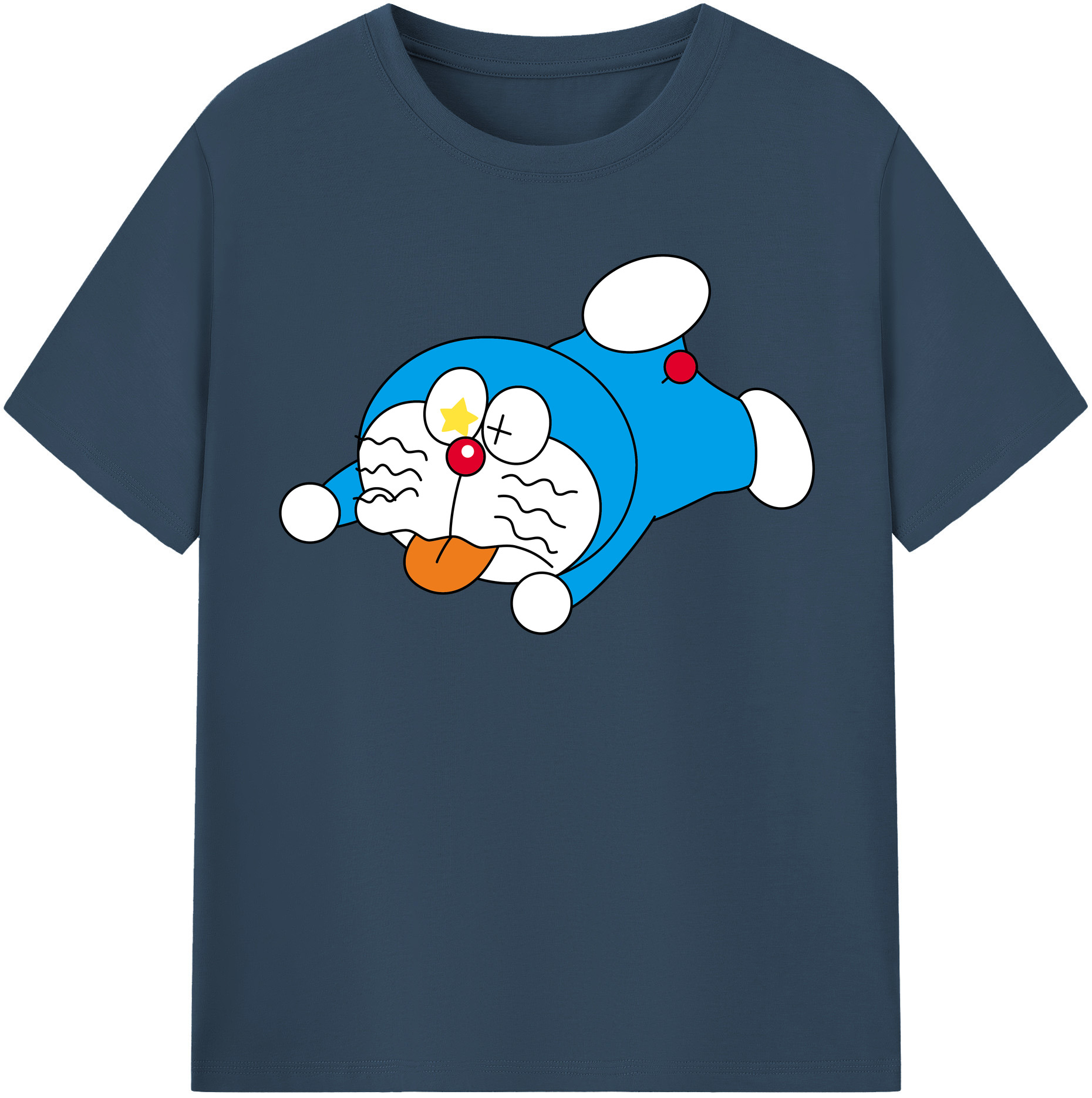 （画像用） ドラえもん Doraemon レディースカジュアルプリントTシャツ（綿100％）