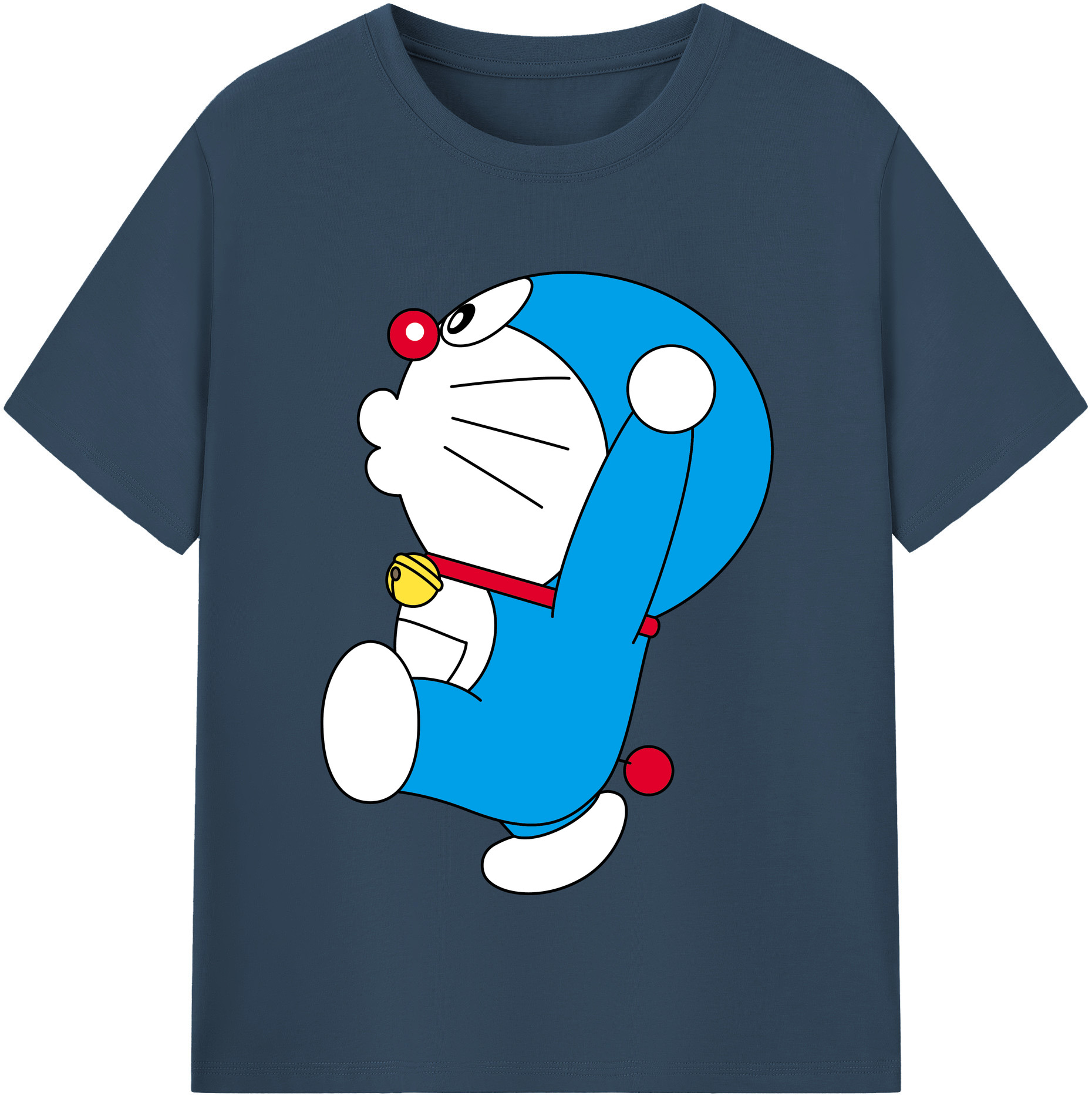 （画像用） ドラえもん Doraemon レディースカジュアルプリントTシャツ（綿100％）