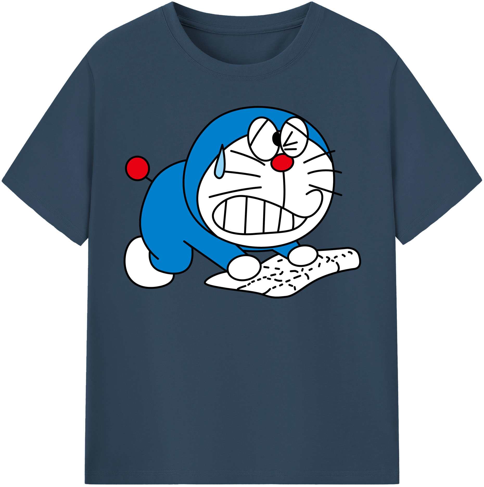 （画像用） ドラえもん Doraemon レディースカジュアルプリントTシャツ（綿100％）