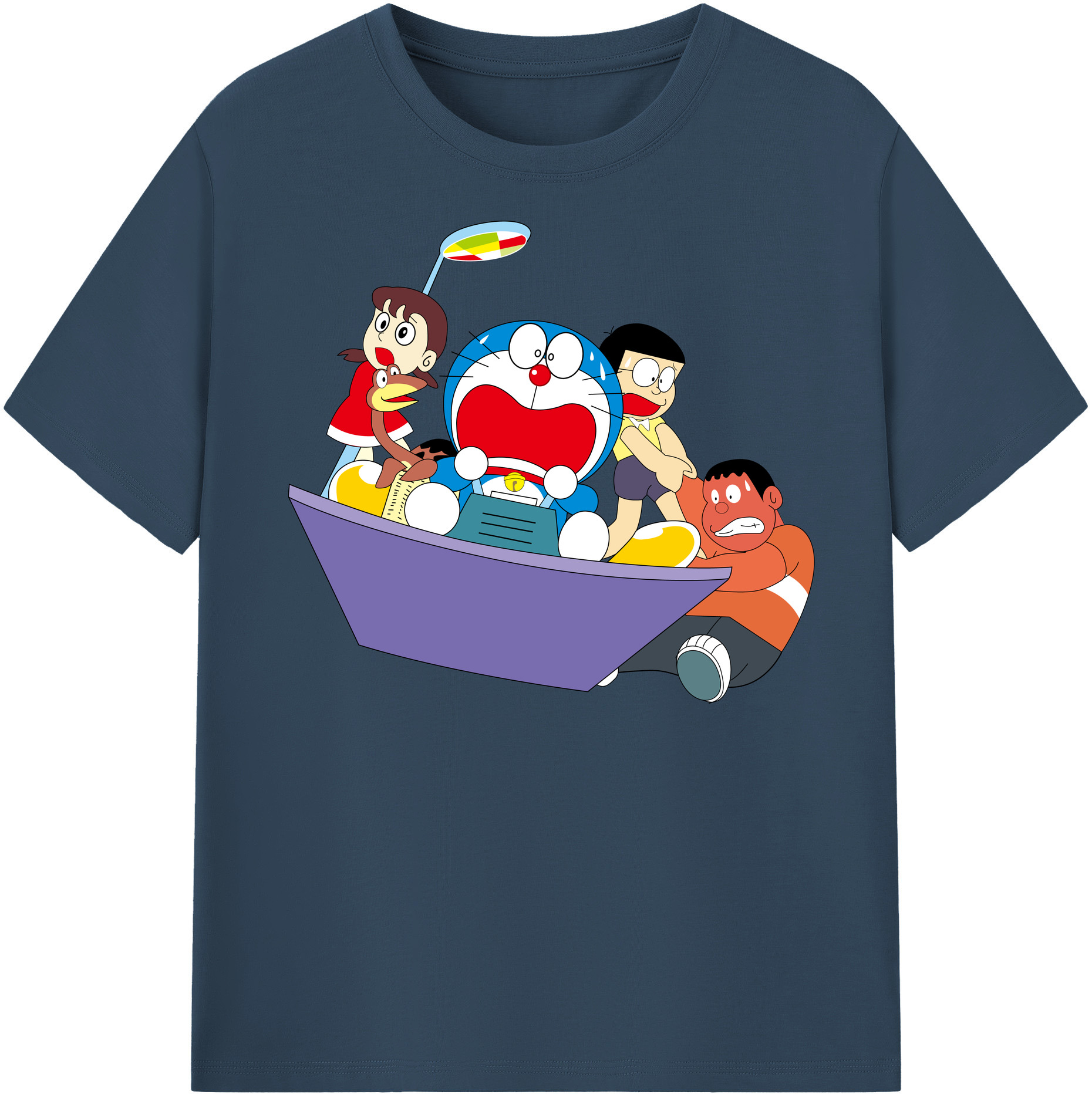 （画像用） ドラえもん Doraemon レディースカジュアルプリントTシャツ（綿100％）
