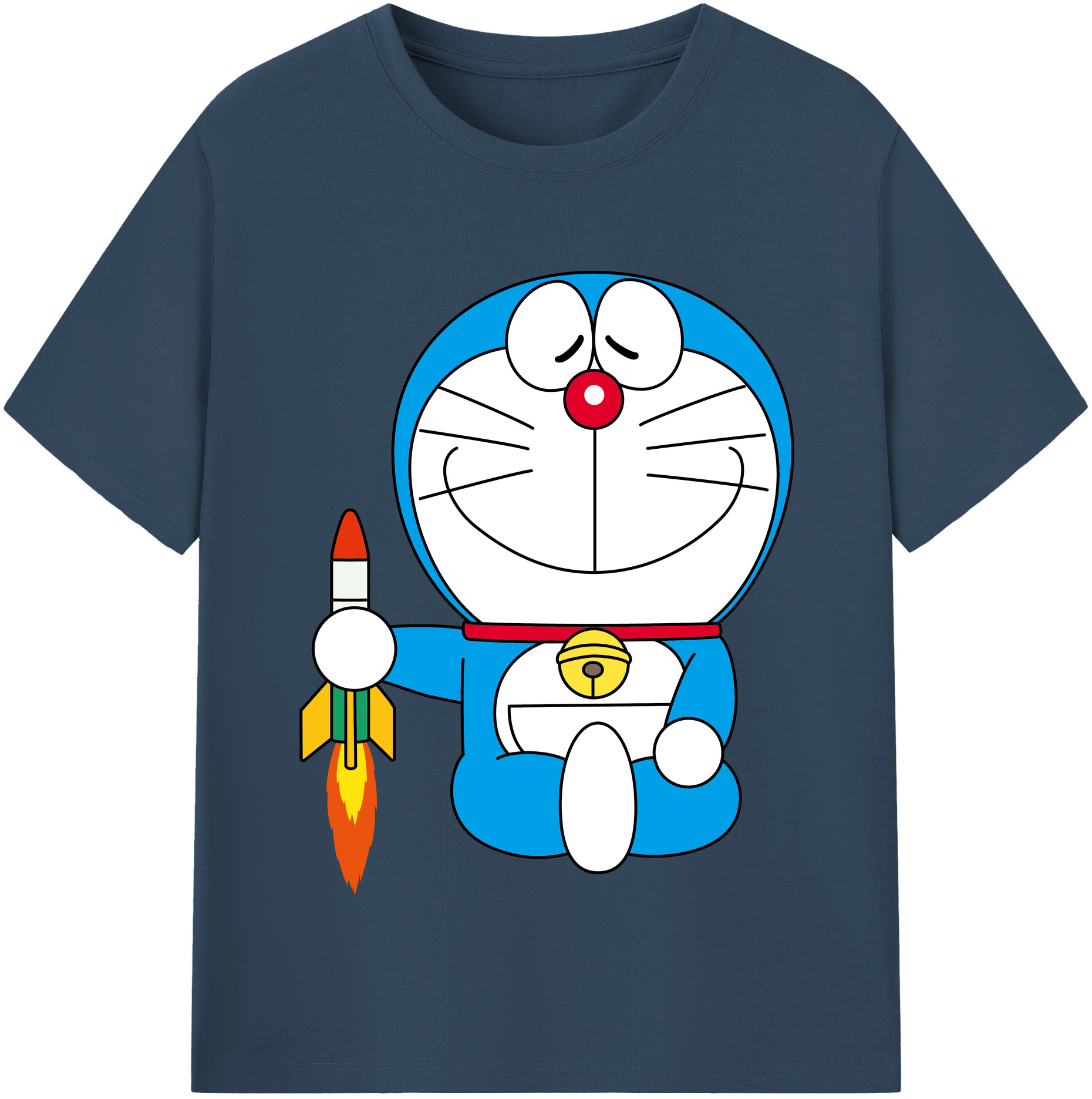 （画像用） ドラえもん Doraemon レディースカジュアルプリントTシャツ（綿100％）