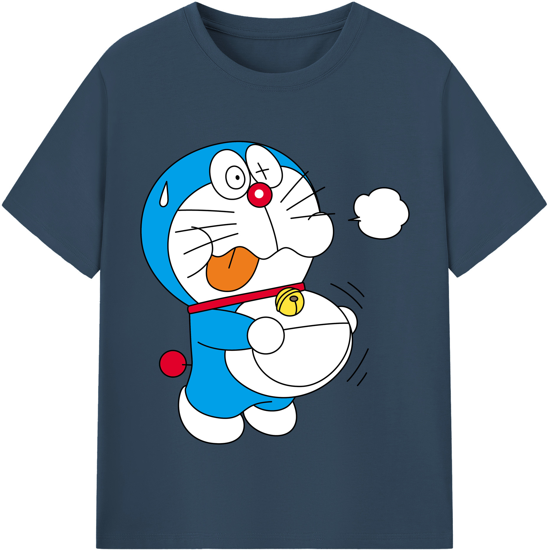 （画像用） ドラえもん Doraemon レディースカジュアルプリントTシャツ（綿100％）