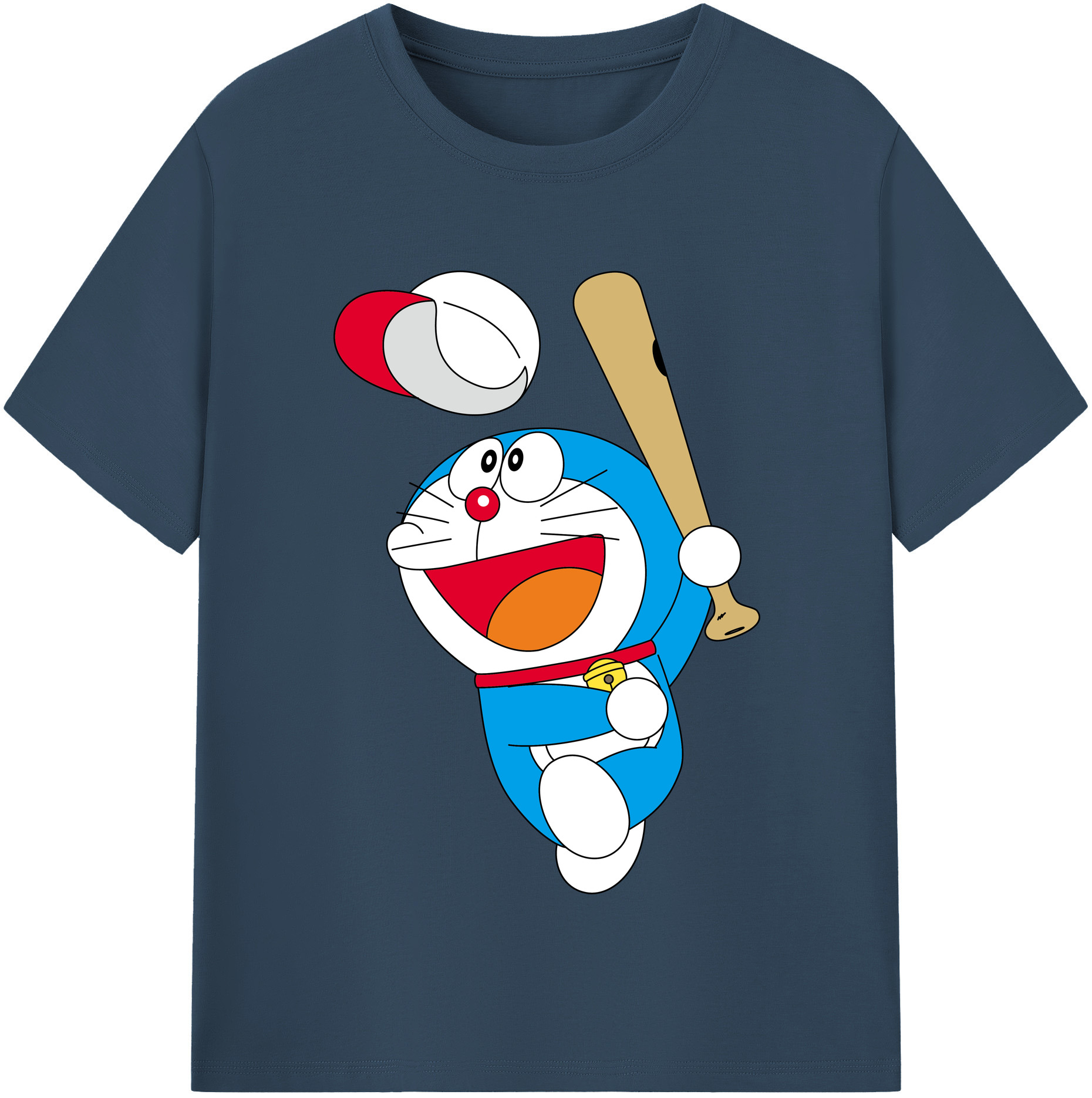 （画像用） ドラえもん Doraemon レディースカジュアルプリントTシャツ（綿100％）
