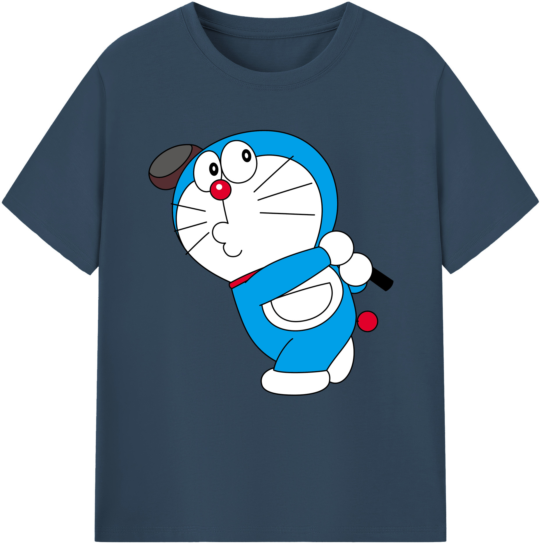（画像用） ドラえもん Doraemon レディースカジュアルプリントTシャツ（綿100％）