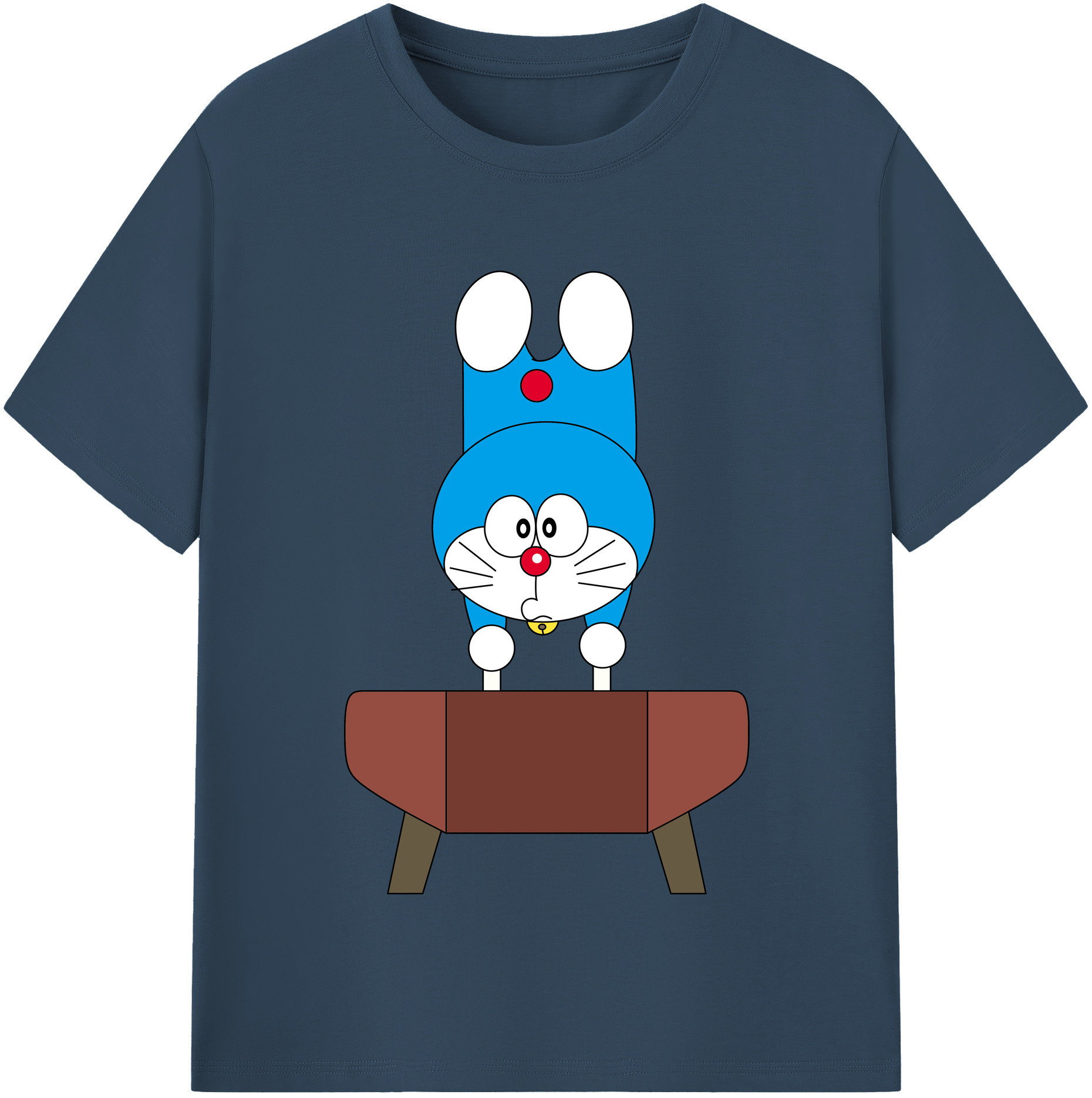 （画像用） ドラえもん Doraemon レディースカジュアルプリントTシャツ（綿100％）