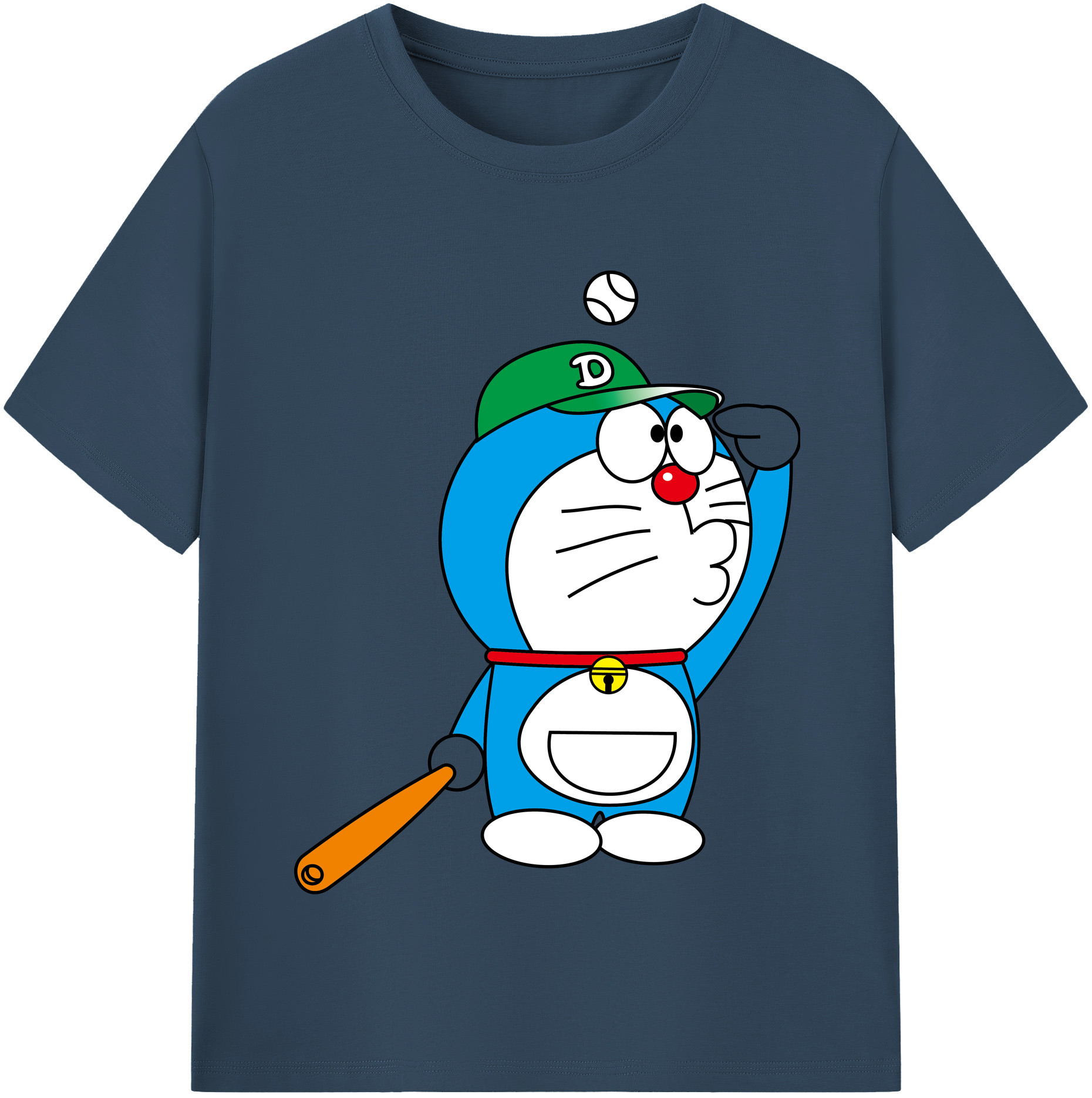 （画像用） ドラえもん Doraemon レディースカジュアルプリントTシャツ（綿100％）