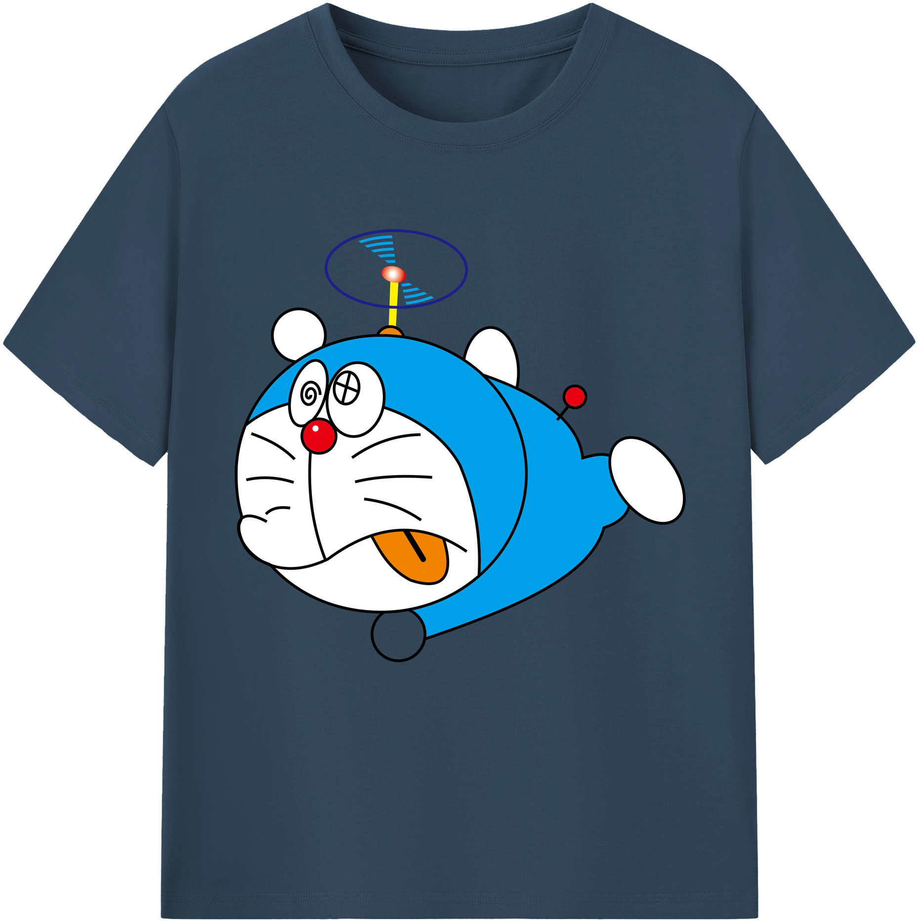 （画像用） ドラえもん Doraemon レディースカジュアルプリントTシャツ（綿100％）