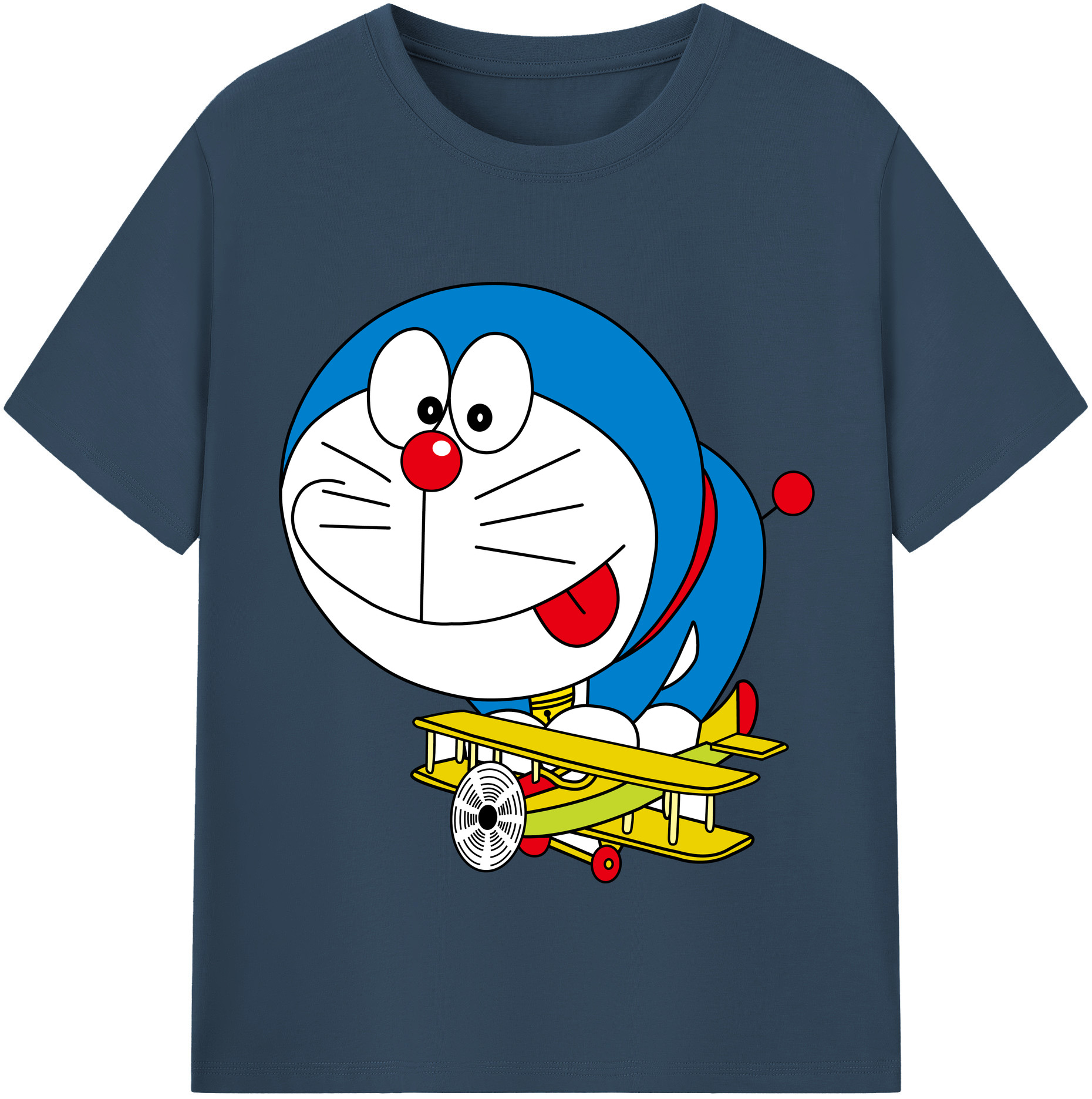（画像用） ドラえもん Doraemon レディースカジュアルプリントTシャツ（綿100％）