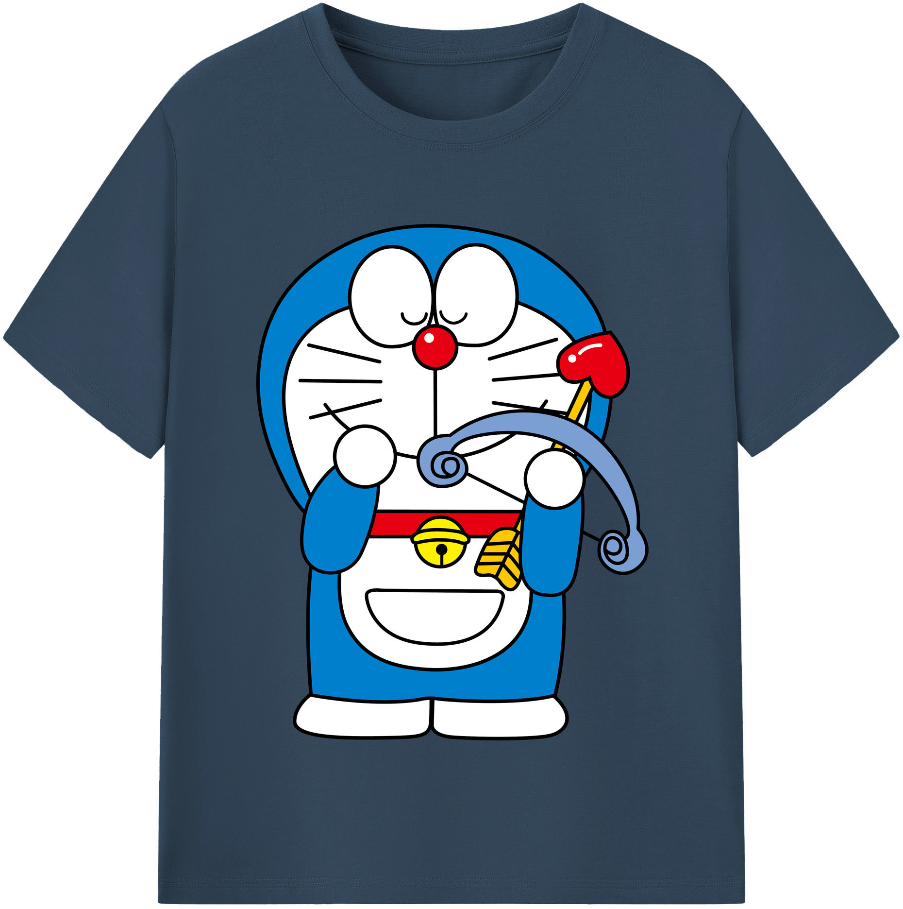 （画像用） ドラえもん Doraemon レディースカジュアルプリントTシャツ（綿100％）
