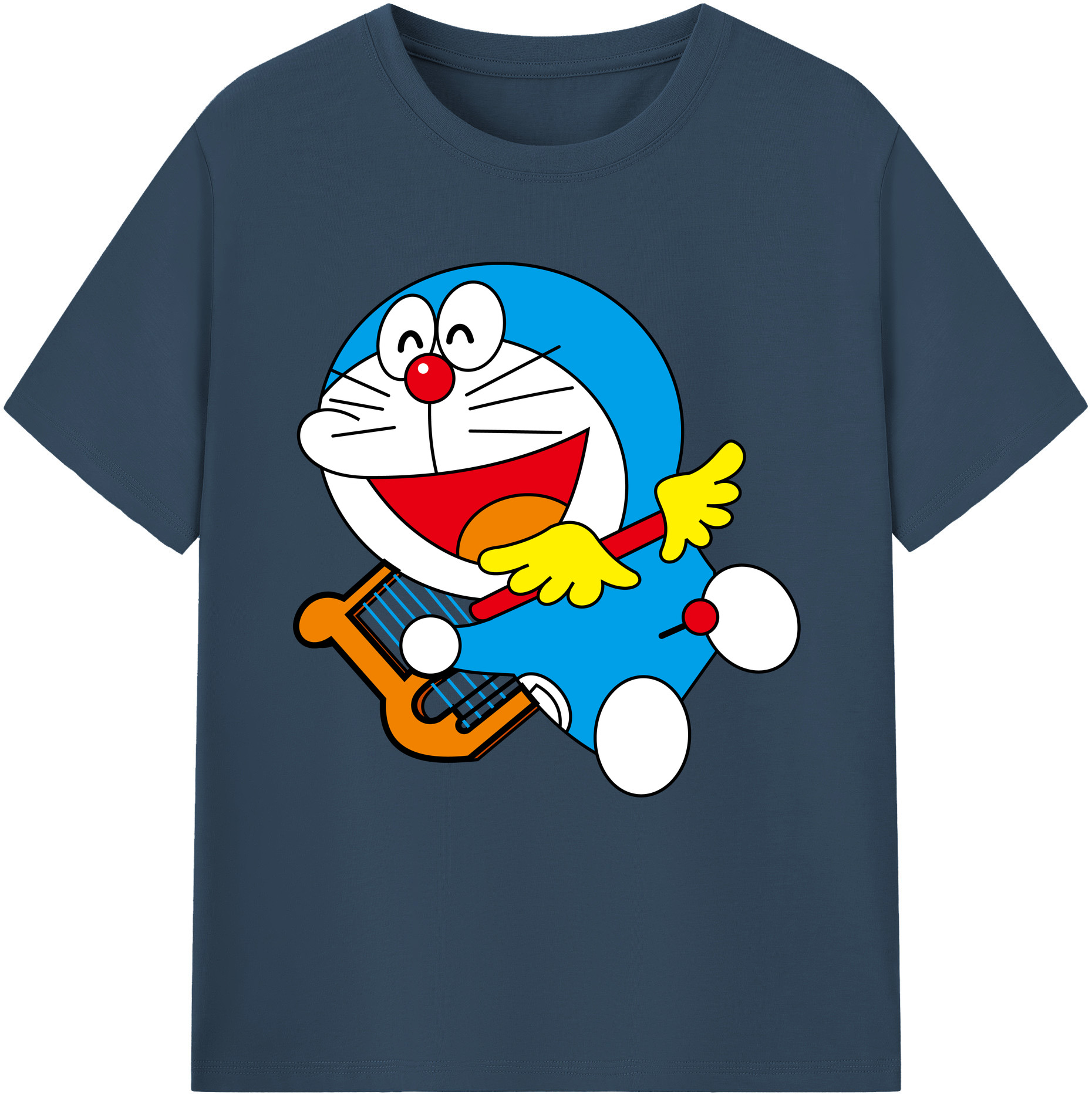 （画像用） ドラえもん Doraemon レディースカジュアルプリントTシャツ（綿100％）