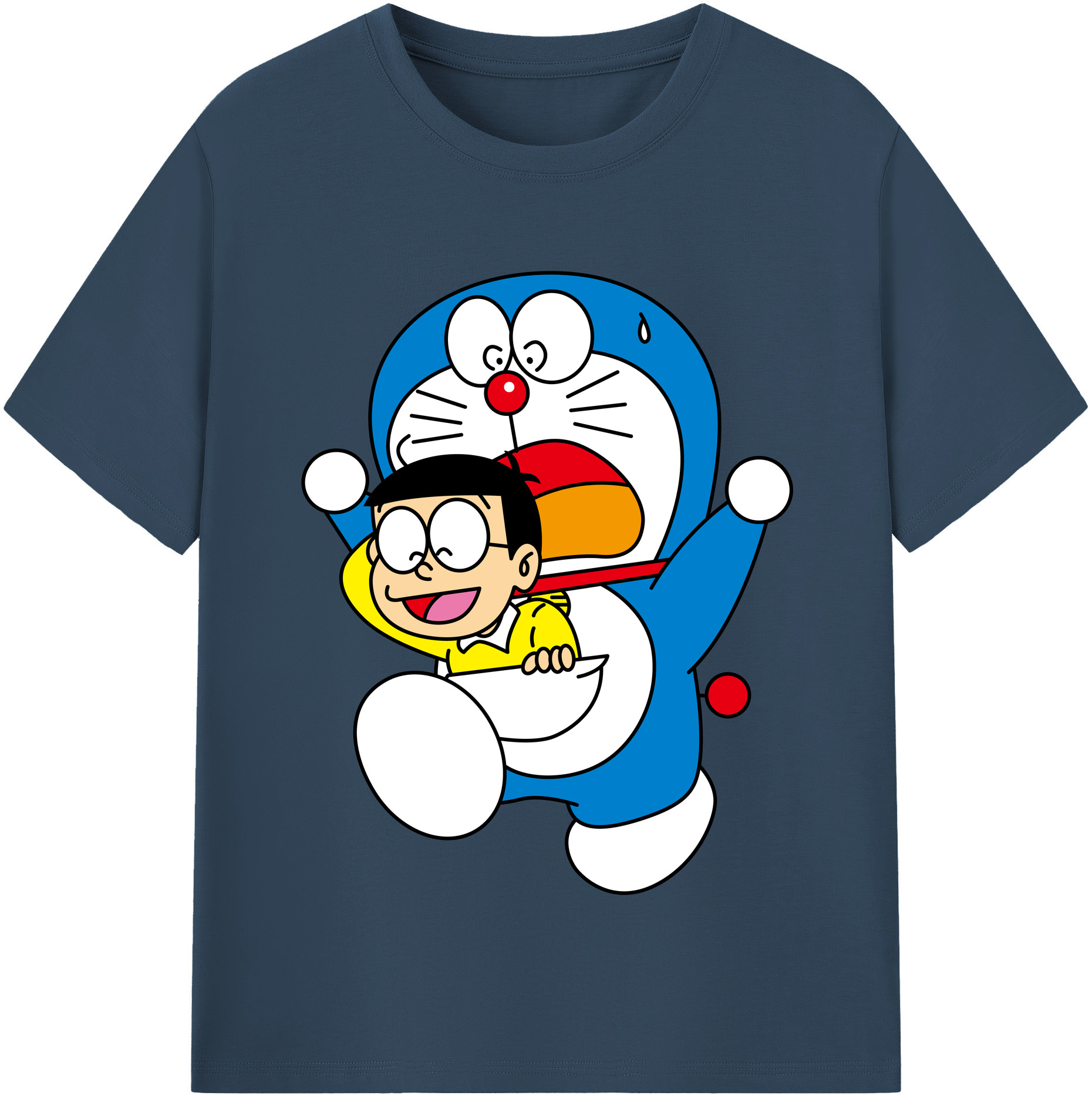 （画像用） ドラえもん Doraemon レディースカジュアルプリントTシャツ（綿100％）