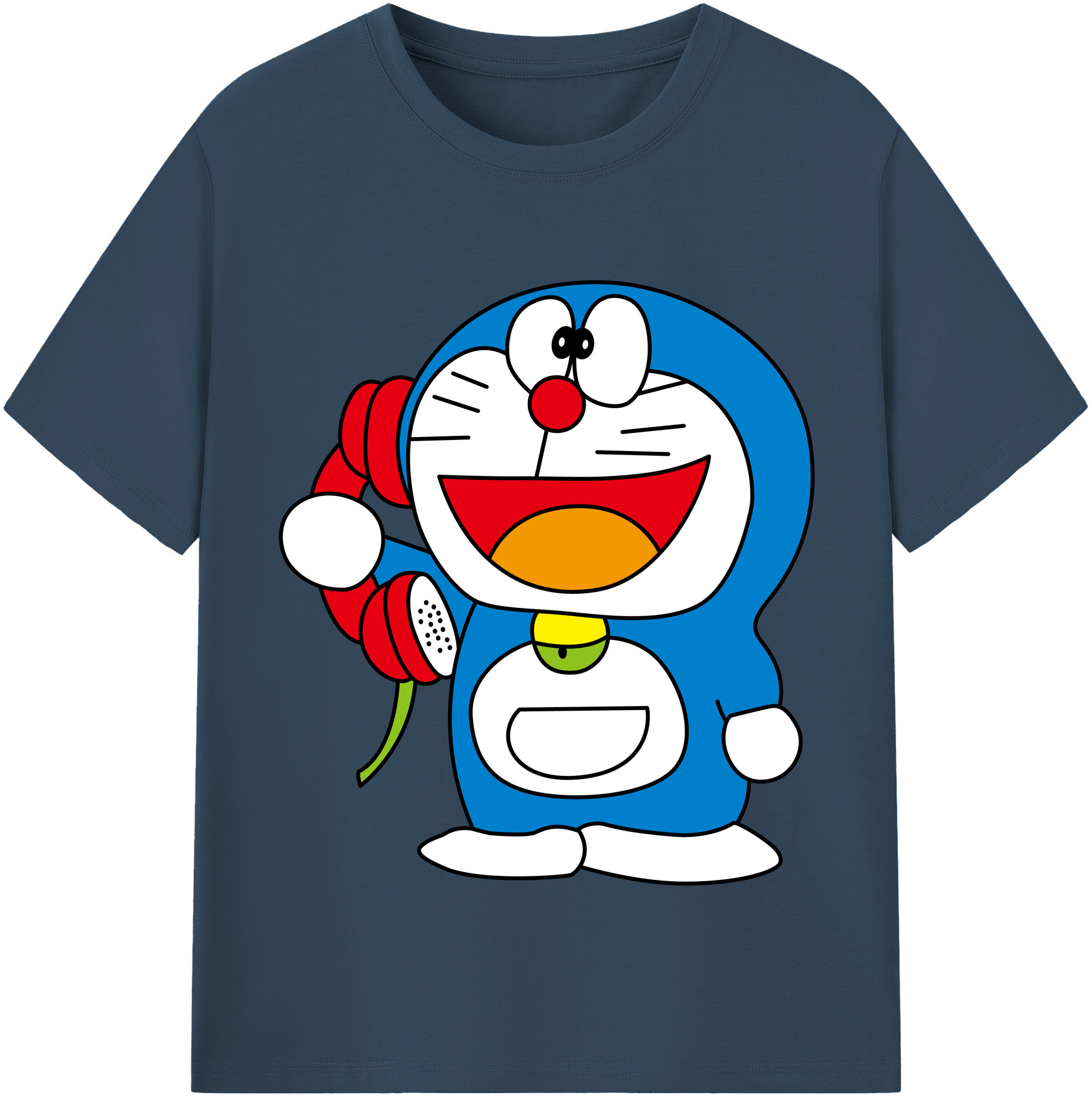 （画像用） ドラえもん Doraemon レディースカジュアルプリントTシャツ（綿100％）