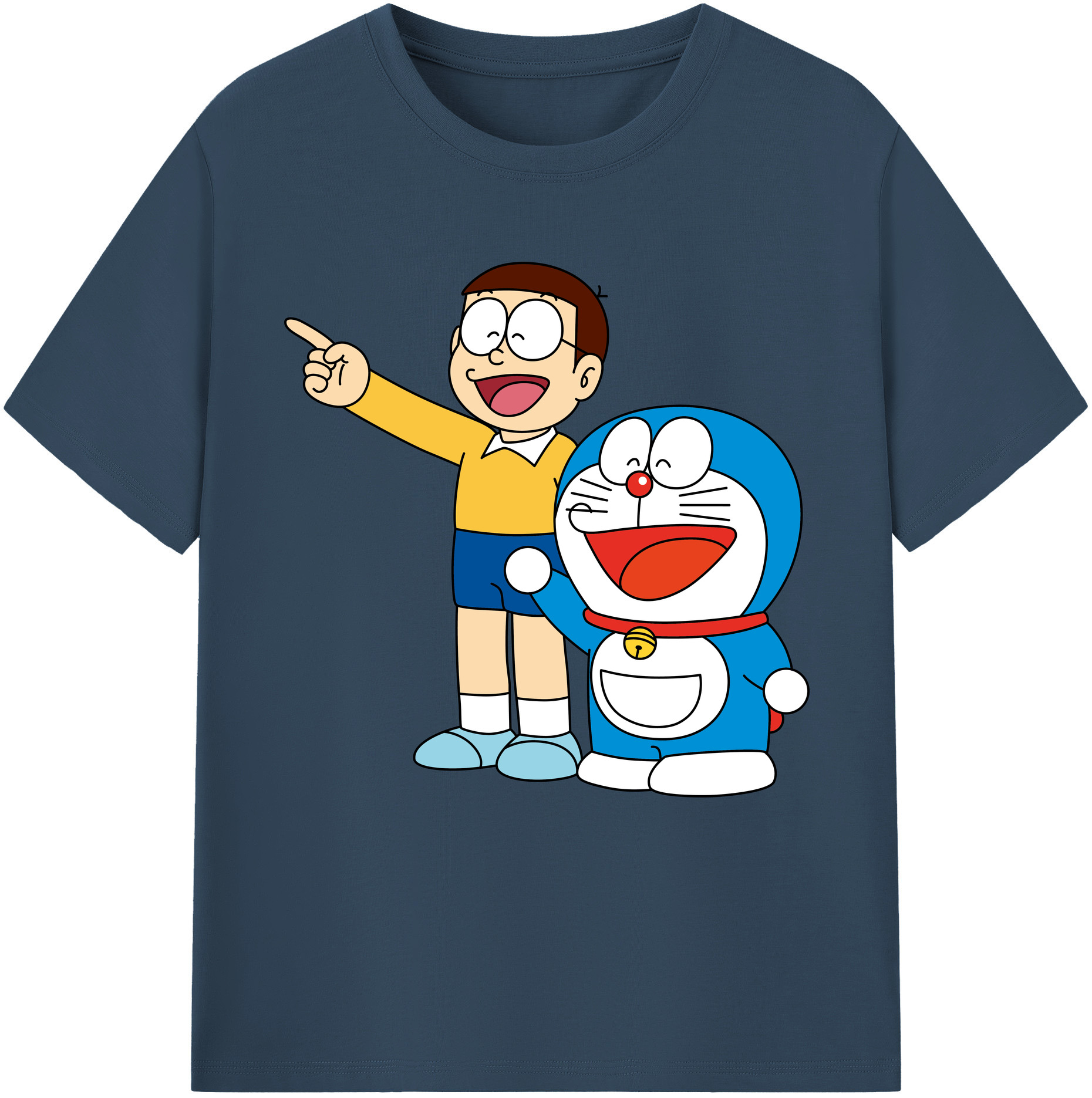 （画像用） ドラえもん 野比 のび太 Doraemon Nobita Nobi レディースカジュアルプリントTシャツ（綿100％）