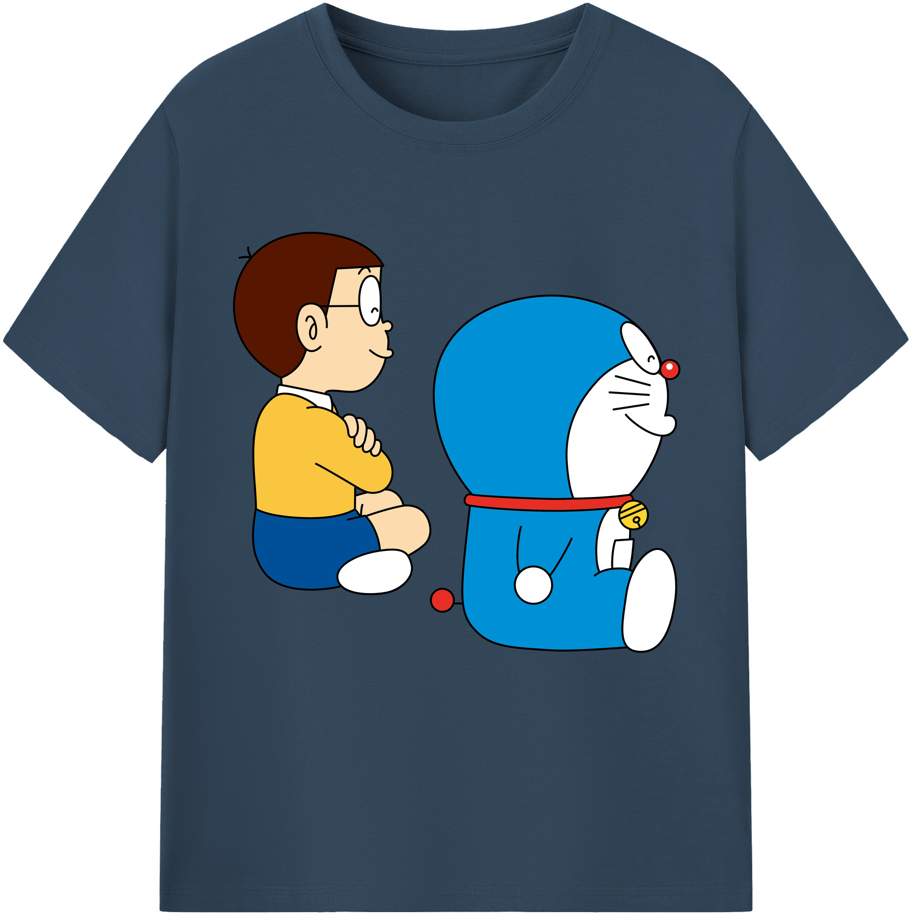 （画像用） ドラえもん 野比 のび太 Doraemon Nobita Nobi レディースカジュアルプリントTシャツ（綿100％）