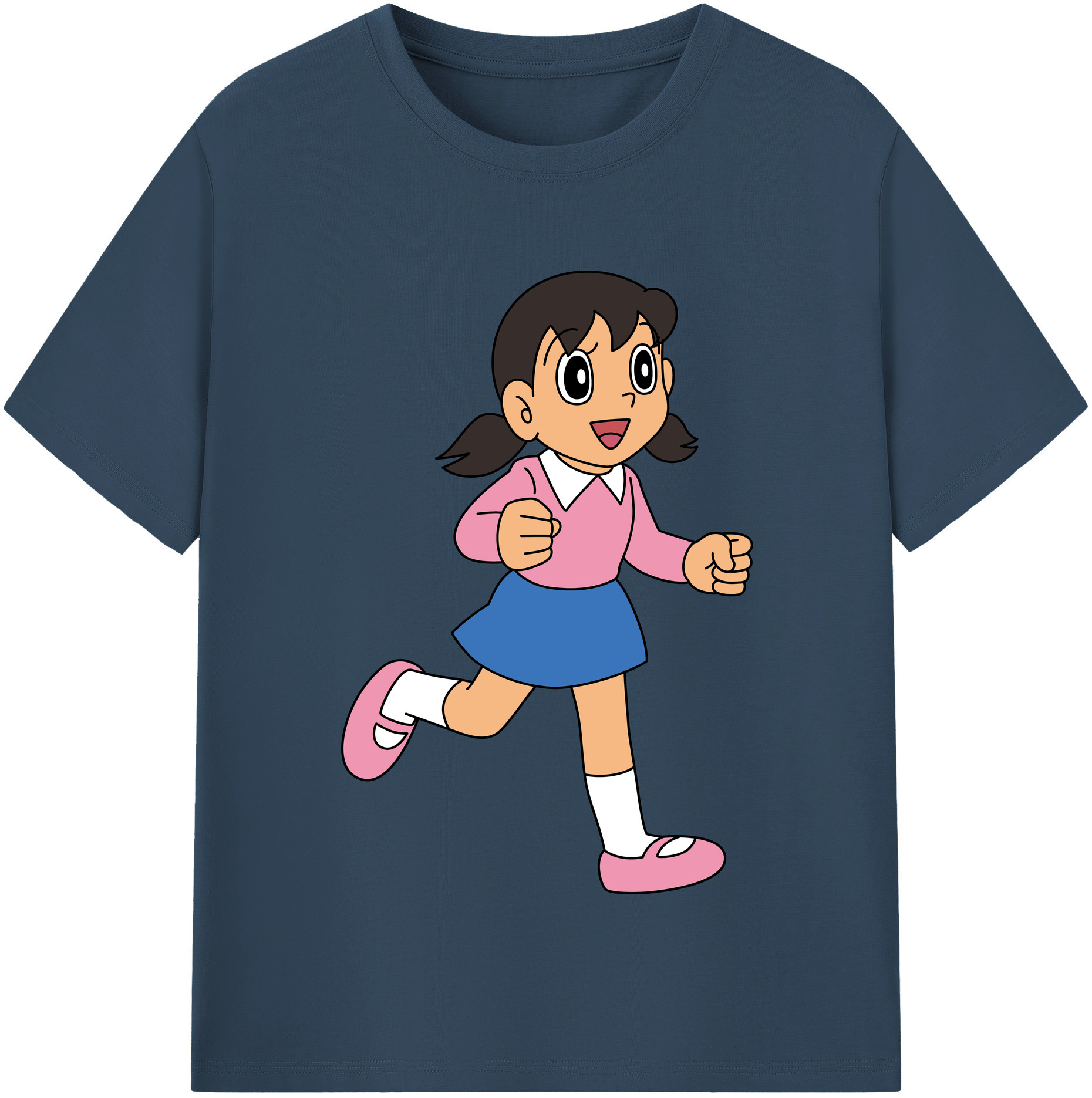 （画像用） ドラえもん みなもと しずか Doraemon Shizuka Minamoto レディースカジュアルプリントTシャツ（綿100％）