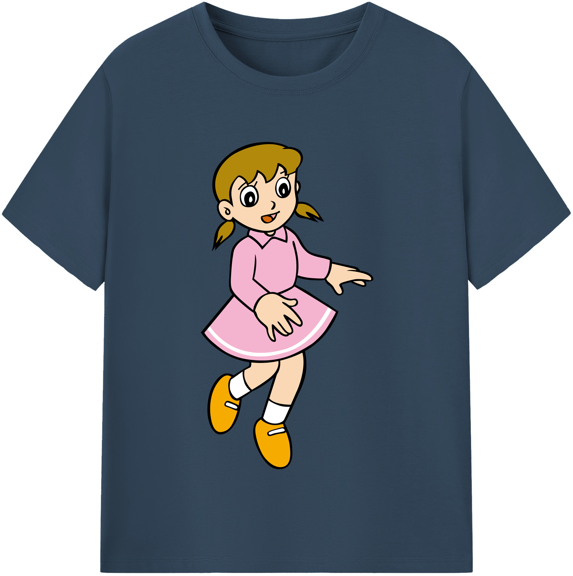 （画像用） ドラえもん みなもと しずか Doraemon Shizuka Minamoto レディースカジュアルプリントTシャツ（綿100％）
