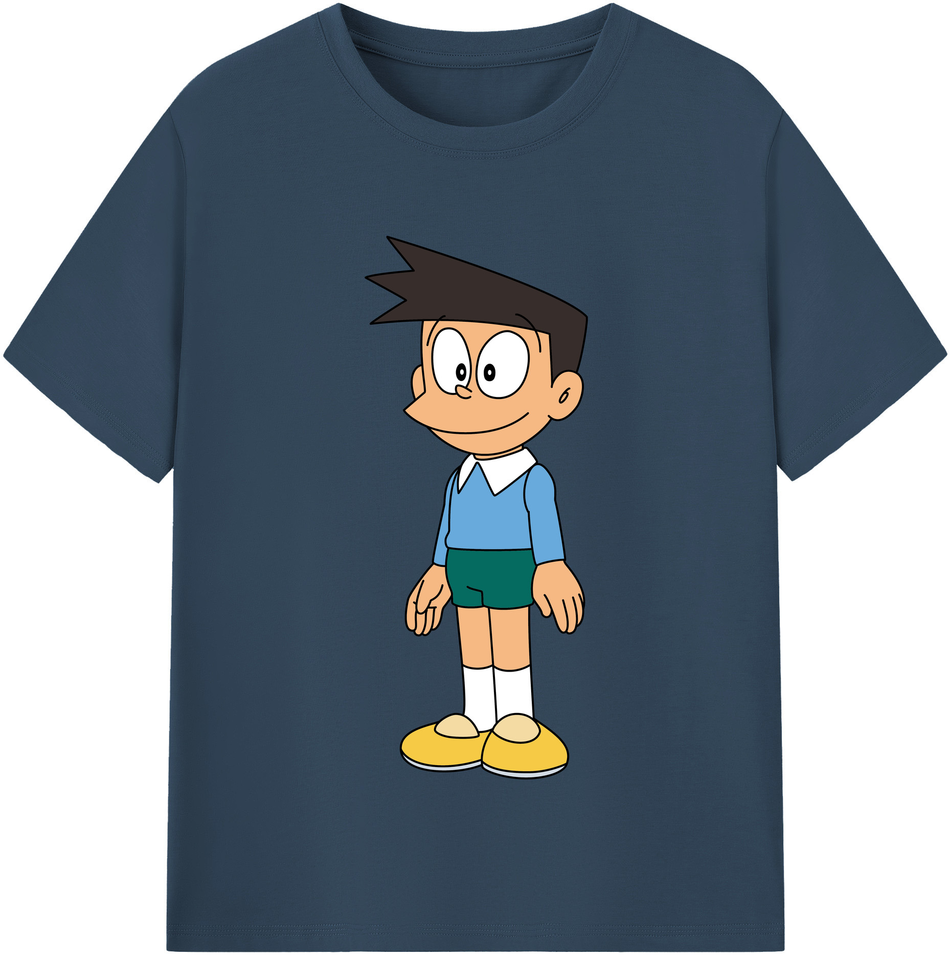 （画像用） ドラえもん 骨川 スネ夫 Doraemon Honekawa Suneo レディースカジュアルプリントTシャツ（綿100％）