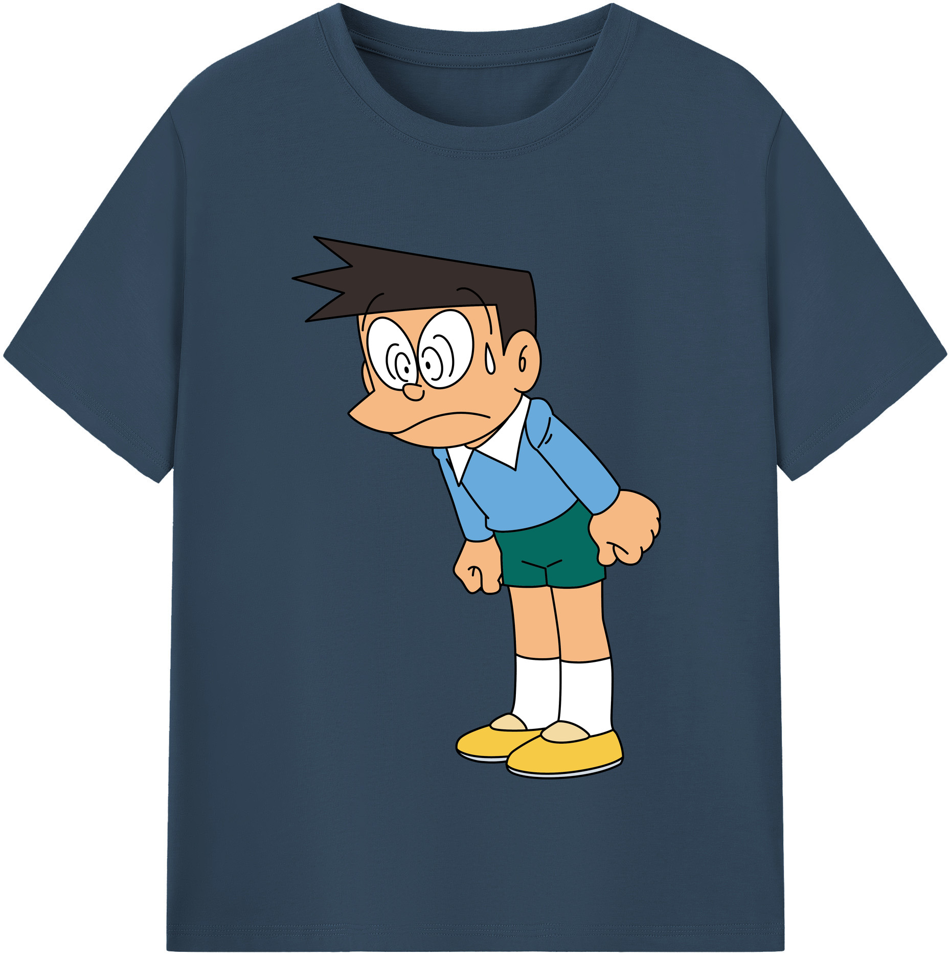 （画像用） ドラえもん 骨川 スネ夫 Doraemon Honekawa Suneo レディースカジュアルプリントTシャツ（綿100％）