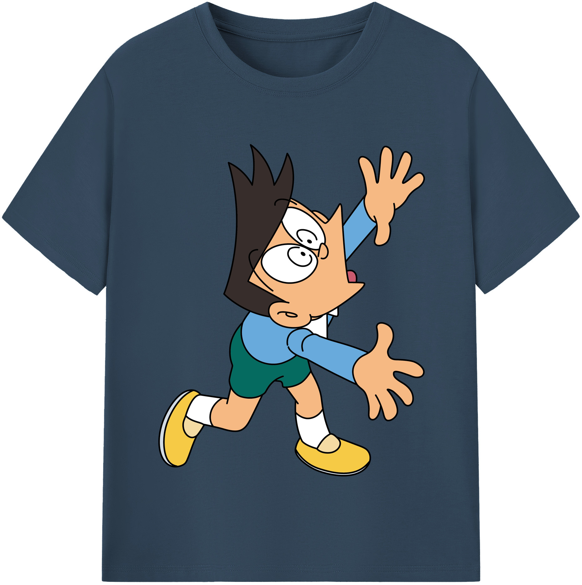 （画像用） ドラえもん 骨川 スネ夫 Doraemon Honekawa Suneo レディースカジュアルプリントTシャツ（綿100％）