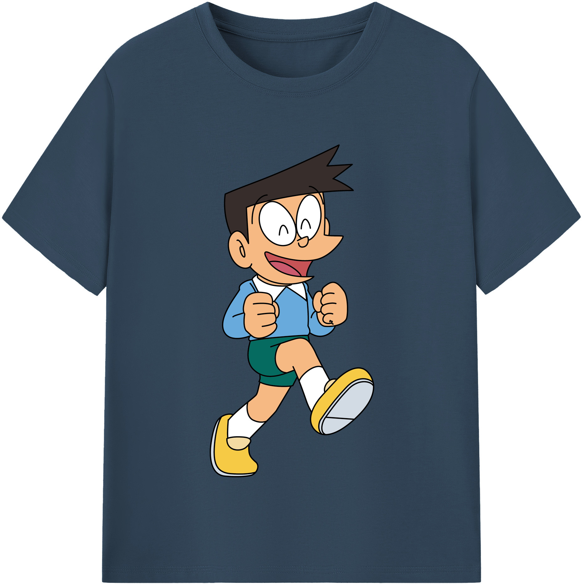 （画像用） ドラえもん 骨川 スネ夫 Doraemon Honekawa Suneo レディースカジュアルプリントTシャツ（綿100％）