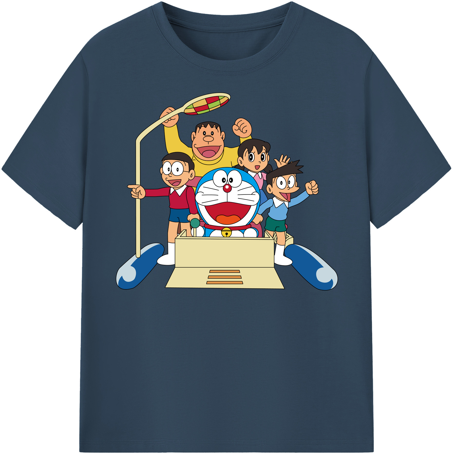 （画像用） ドラえもん 骨川 スネ夫 Doraemon Honekawa Suneo レディースカジュアルプリントTシャツ（綿100％）
