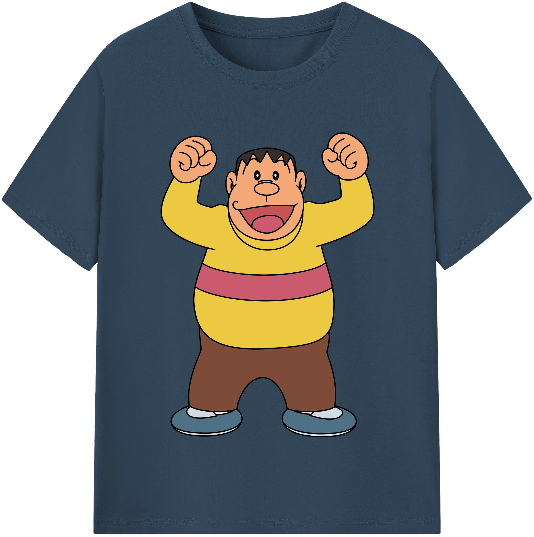 （画像用） ドラえもん 剛田武 Doraemon Gouta Takeshi レディースカジュアルプリントTシャツ（綿100％）