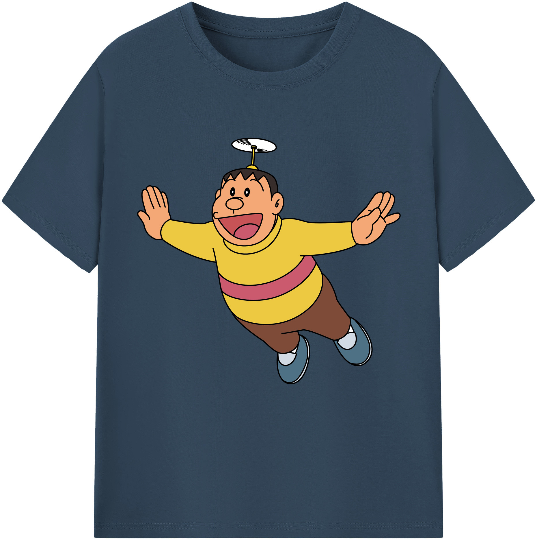（画像用） ドラえもん 剛田武 Doraemon Gouta Takeshi レディースカジュアルプリントTシャツ（綿100％）